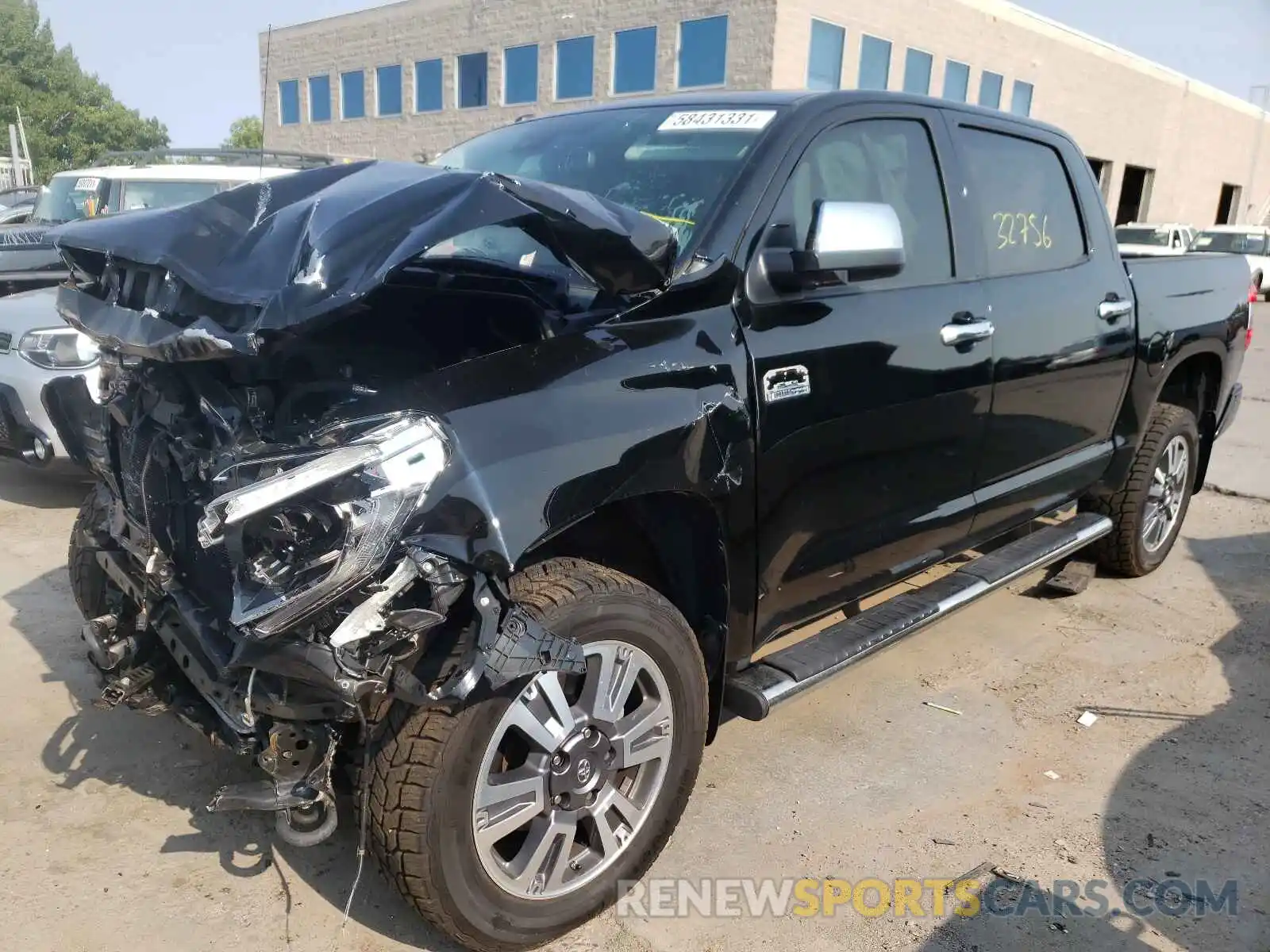 2 Photograph of a damaged car 5TFAY5F10KX815058 TOYOTA TUNDRA 2019