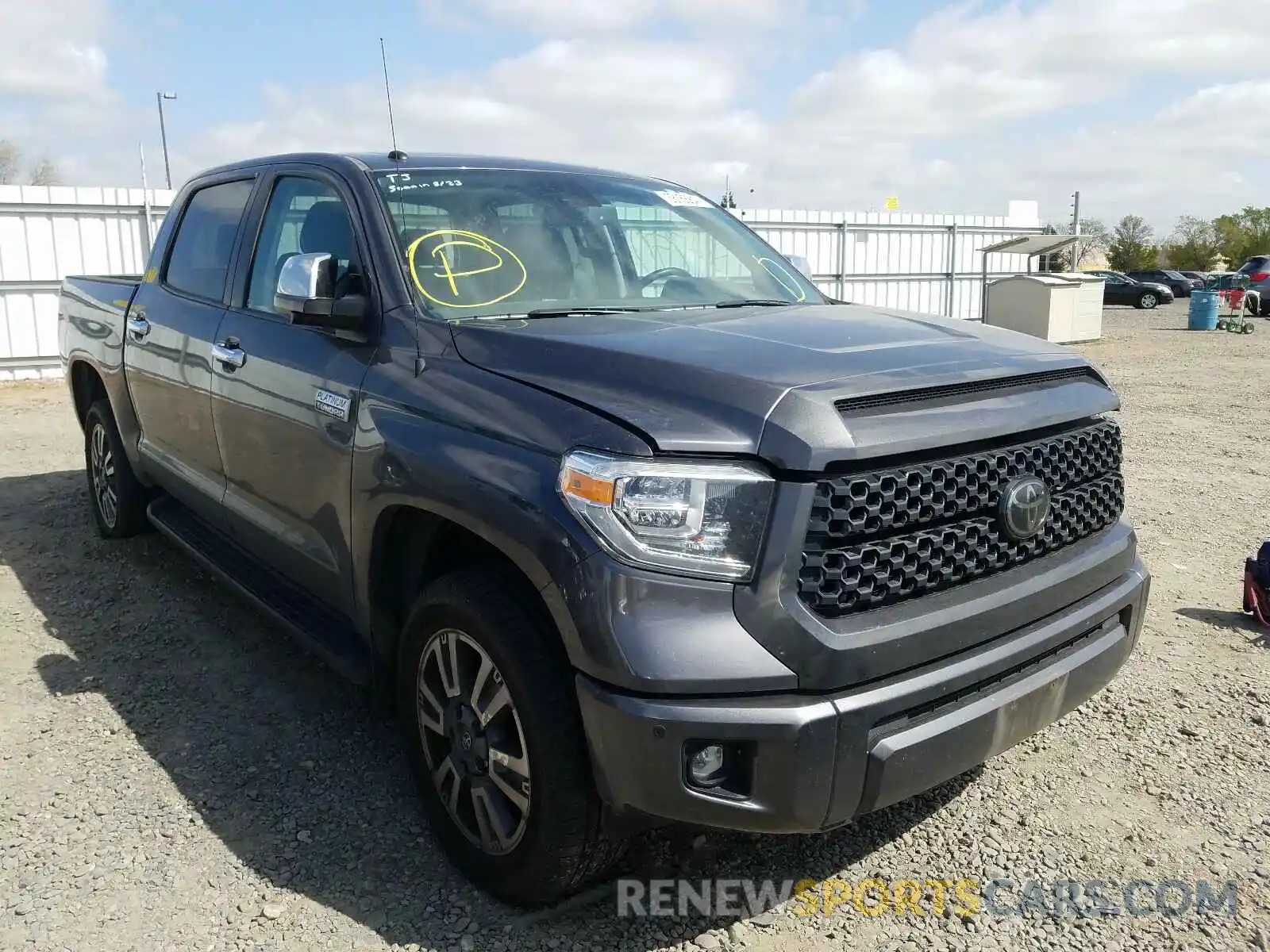 1 Photograph of a damaged car 5TFAY5F10KX865460 TOYOTA TUNDRA 2019