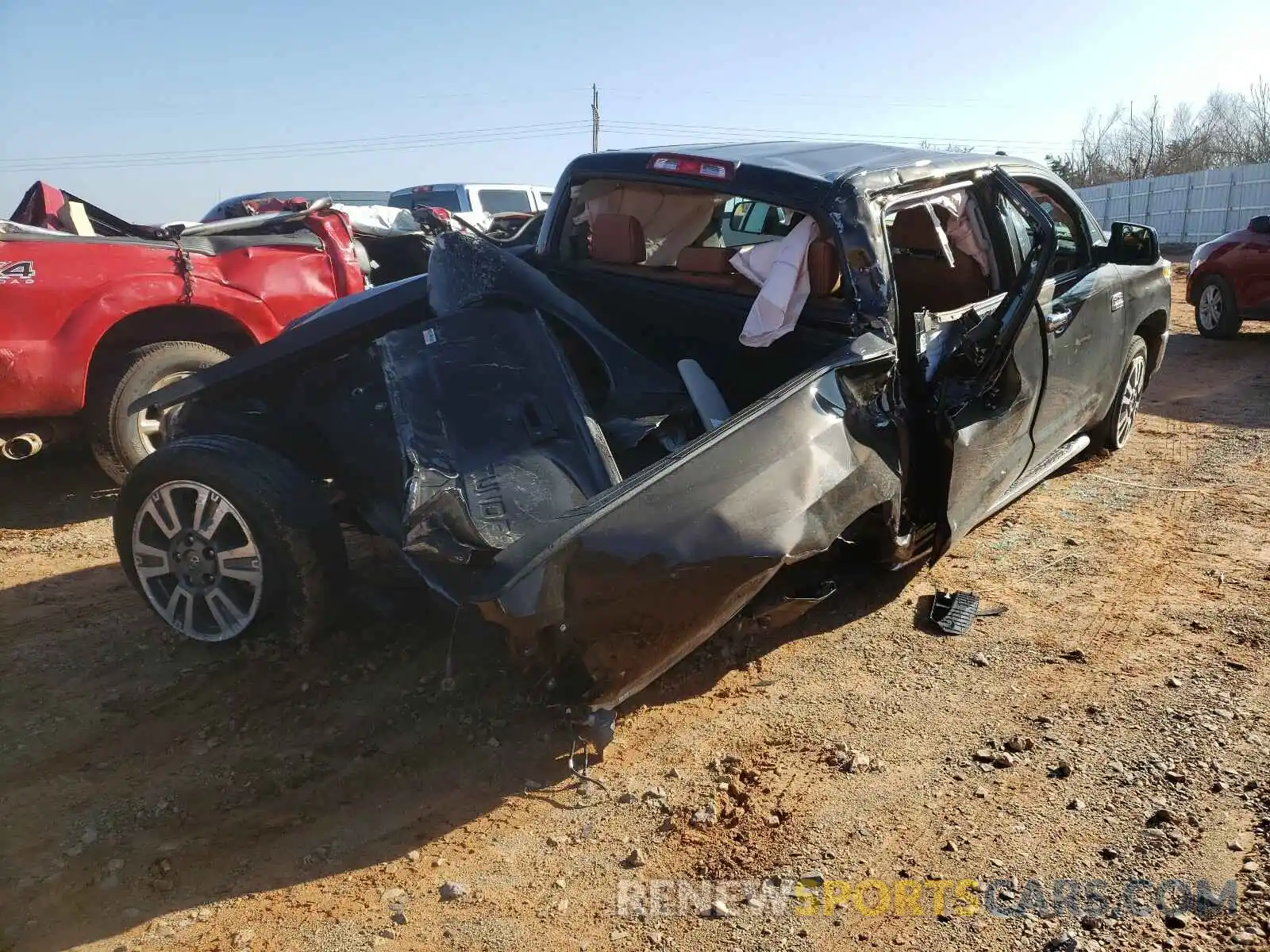 4 Photograph of a damaged car 5TFAY5F11KX842432 TOYOTA TUNDRA 2019