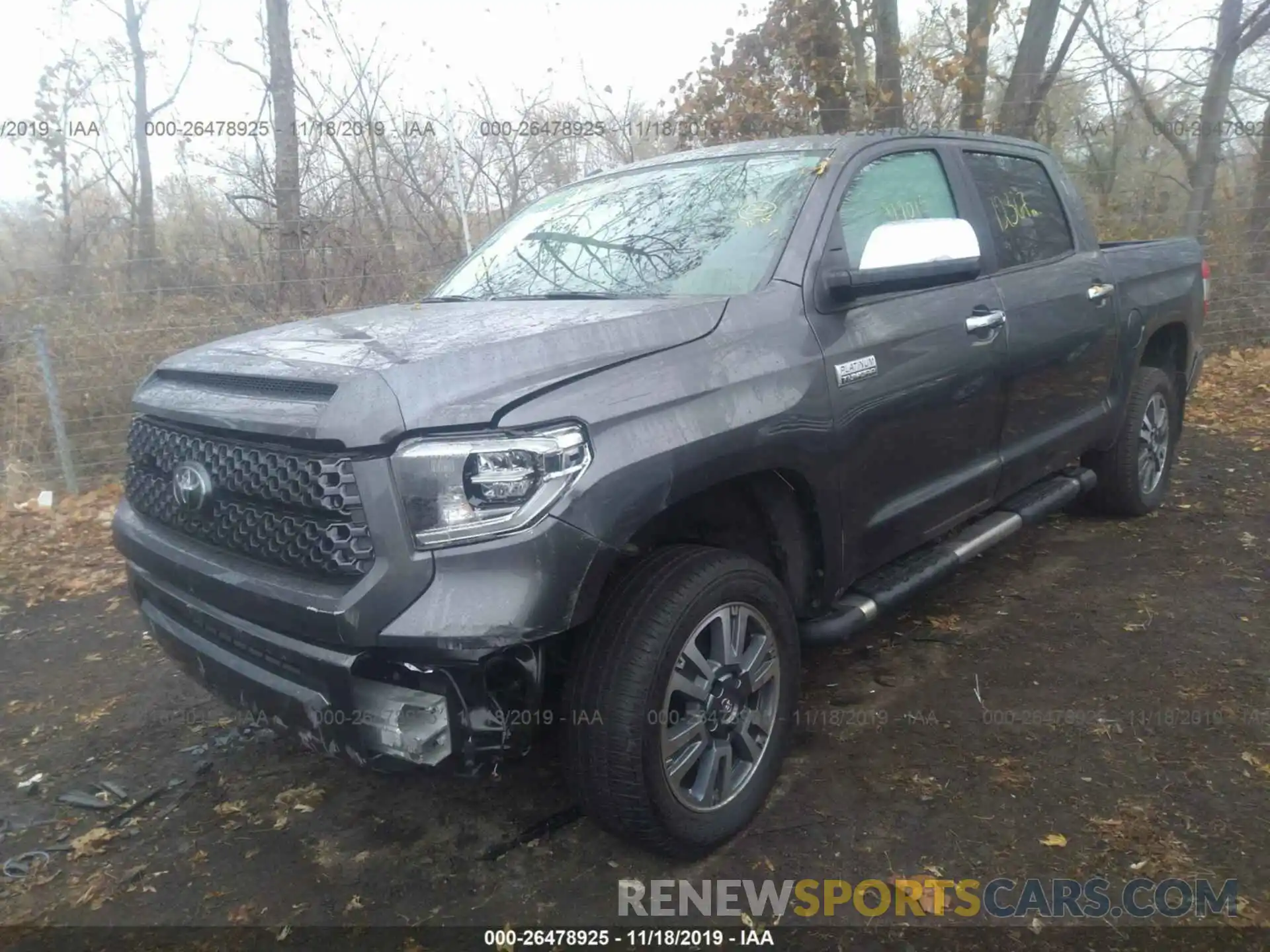 2 Photograph of a damaged car 5TFAY5F12KX819015 TOYOTA TUNDRA 2019