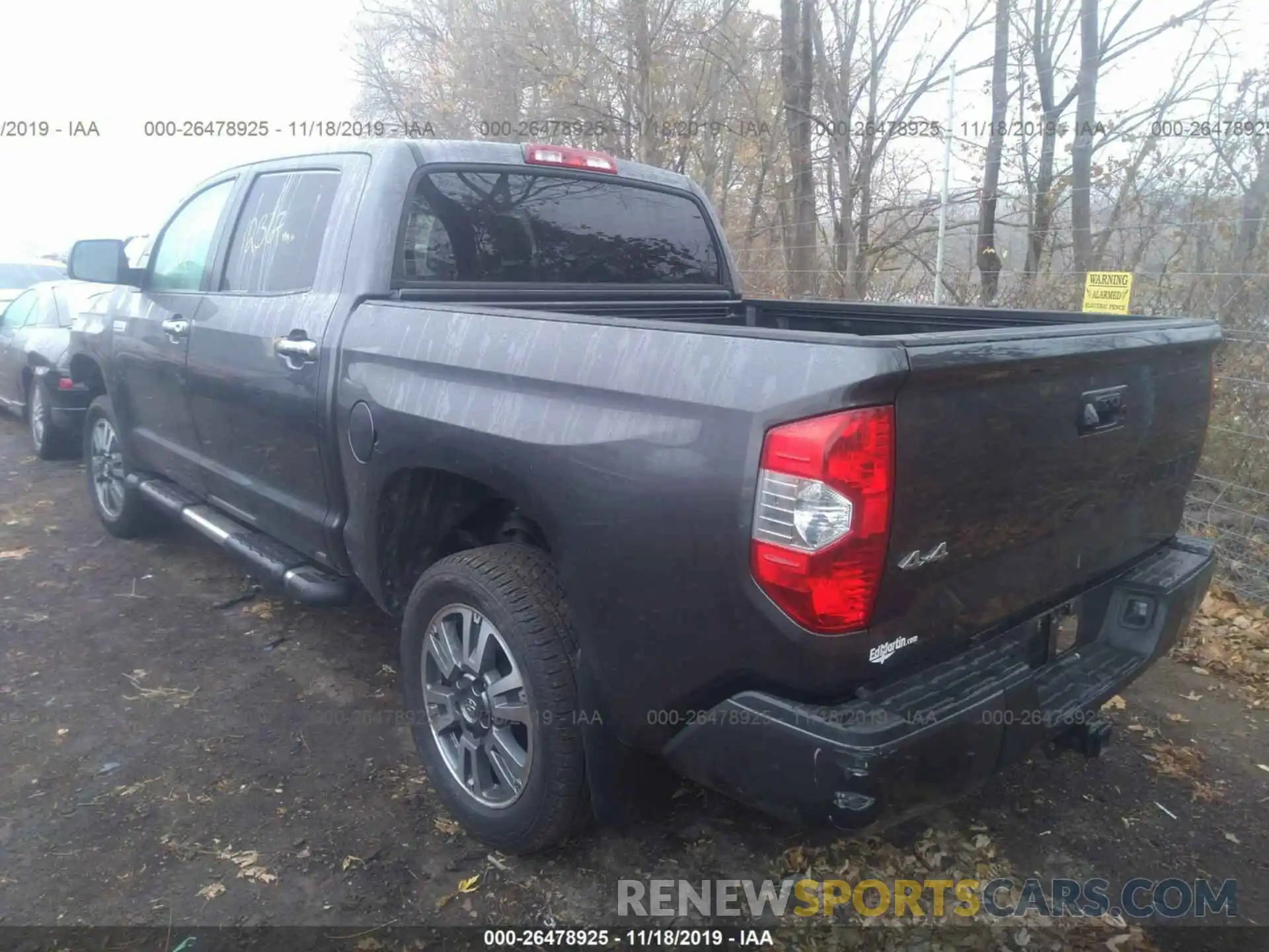 3 Photograph of a damaged car 5TFAY5F12KX819015 TOYOTA TUNDRA 2019