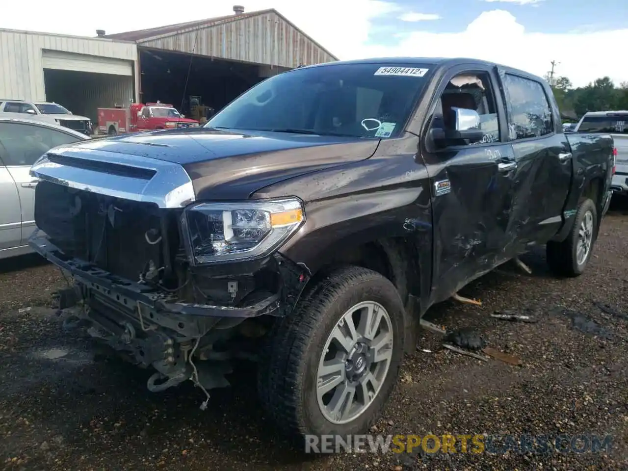 2 Photograph of a damaged car 5TFAY5F13KX838799 TOYOTA TUNDRA 2019