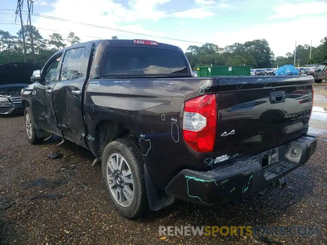 3 Photograph of a damaged car 5TFAY5F13KX838799 TOYOTA TUNDRA 2019