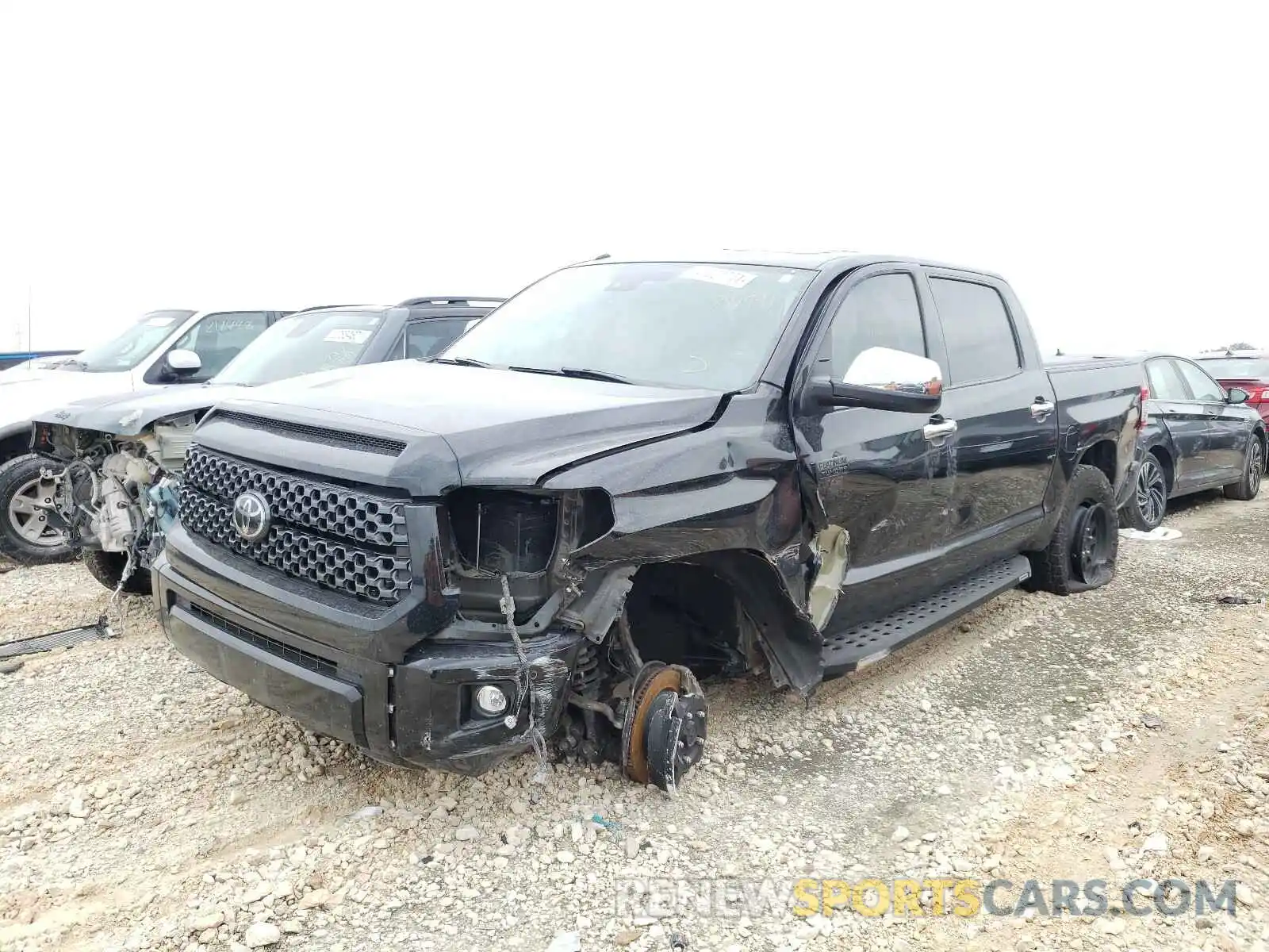 2 Photograph of a damaged car 5TFAY5F15KX781991 TOYOTA TUNDRA 2019