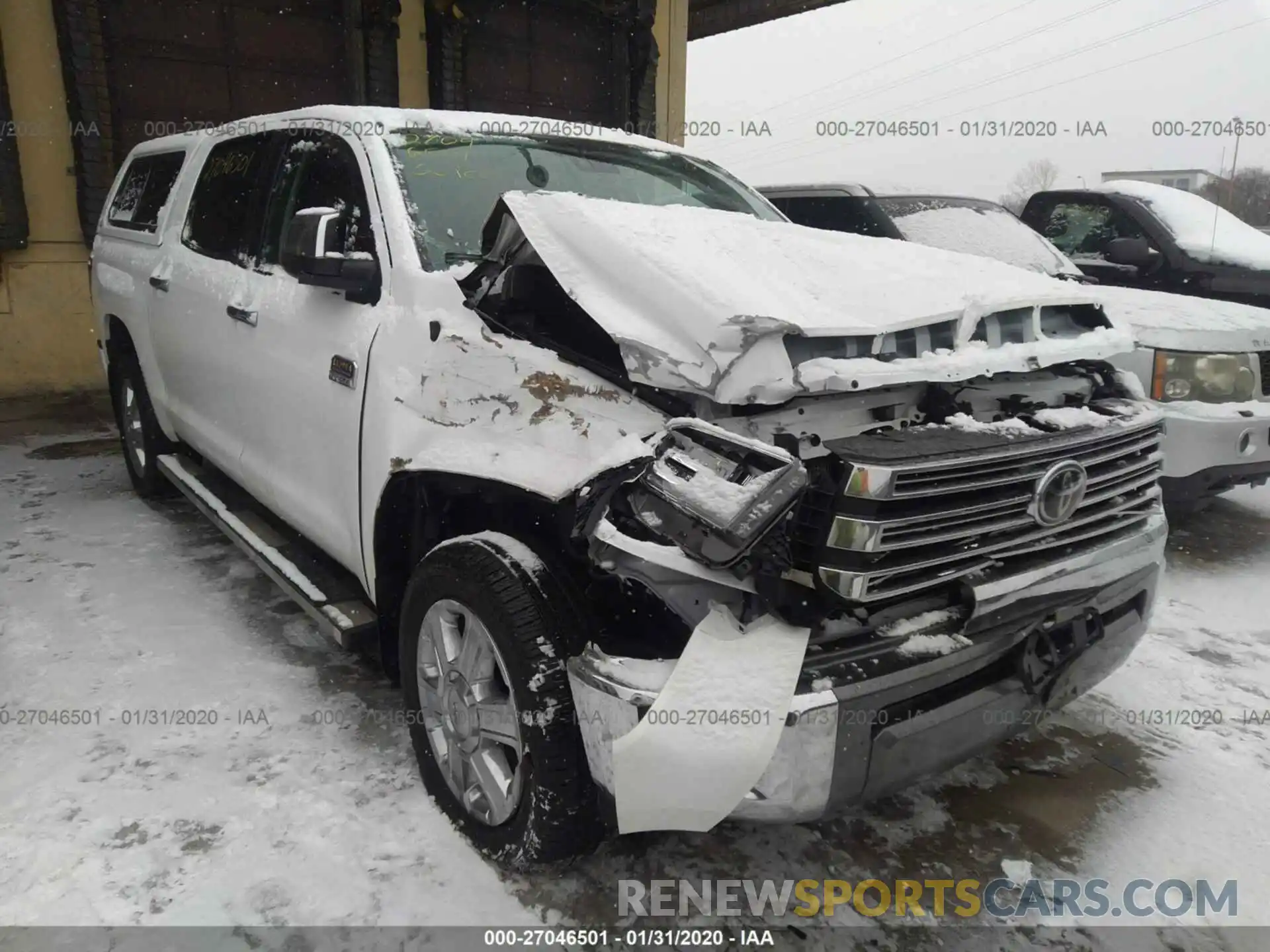 1 Photograph of a damaged car 5TFAY5F15KX850274 TOYOTA TUNDRA 2019