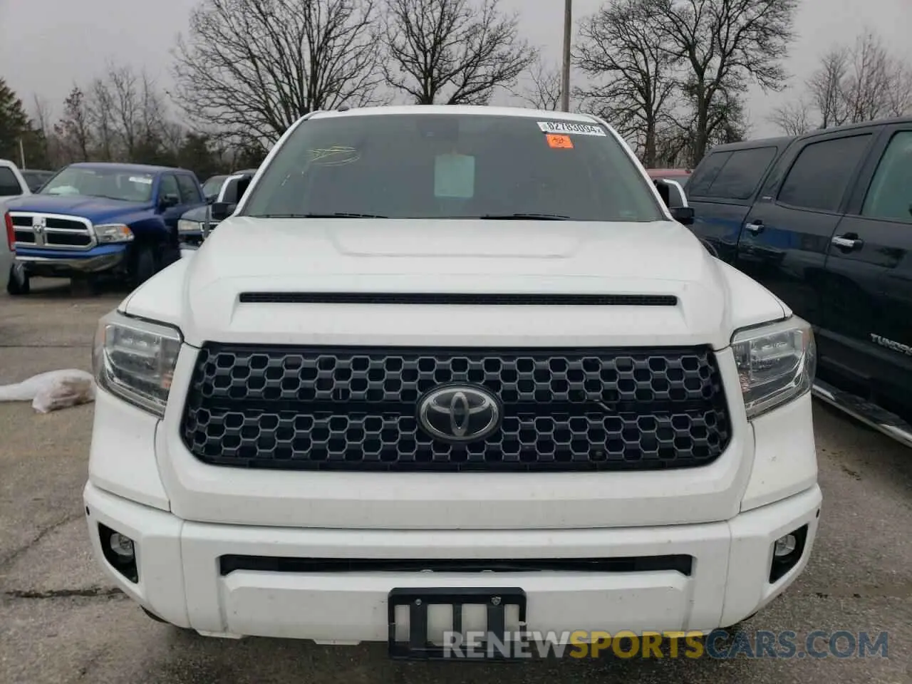 5 Photograph of a damaged car 5TFAY5F16KX790487 TOYOTA TUNDRA 2019