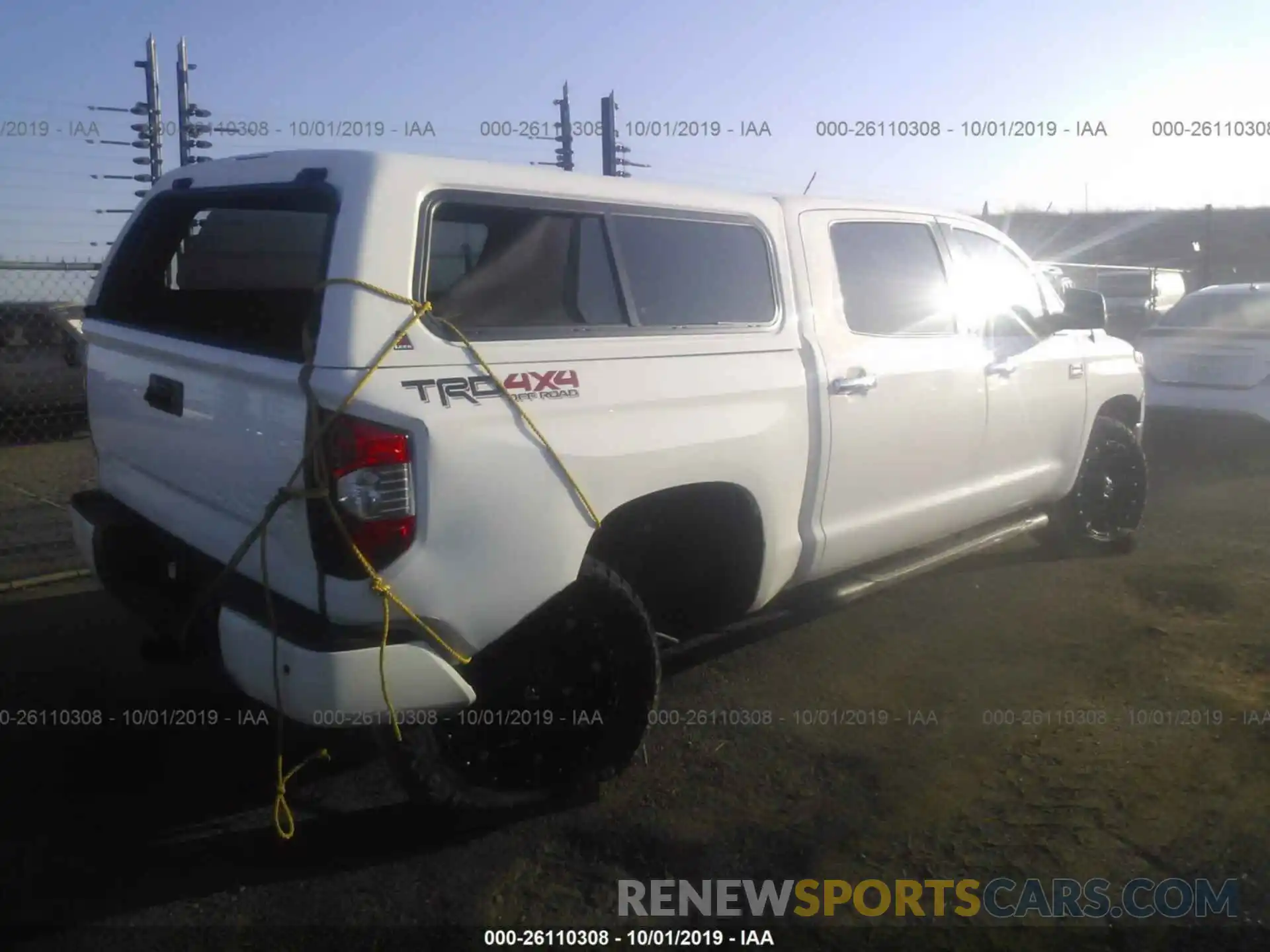 4 Photograph of a damaged car 5TFAY5F16KX833077 TOYOTA TUNDRA 2019