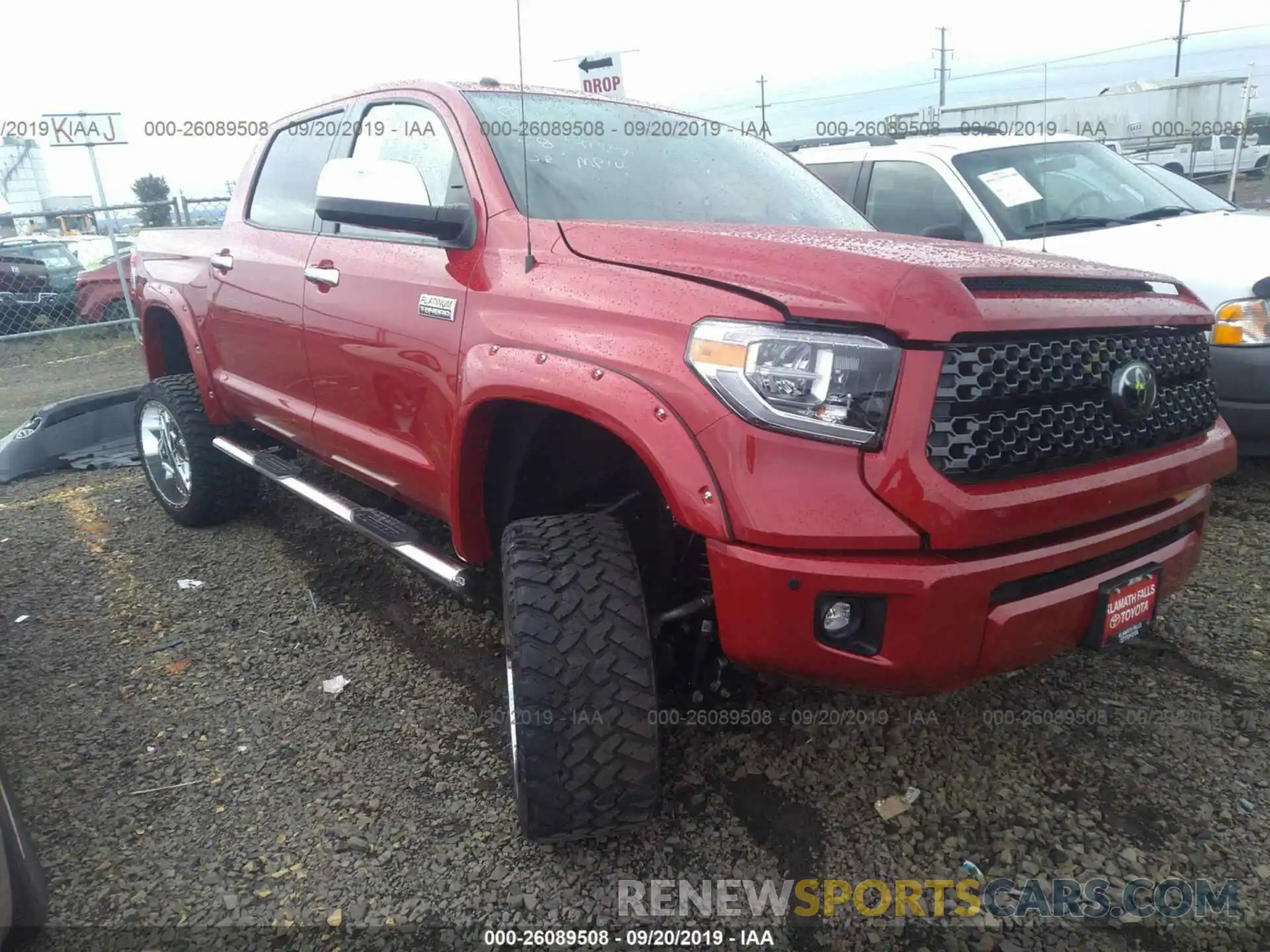 1 Photograph of a damaged car 5TFAY5F19KX844347 TOYOTA TUNDRA 2019