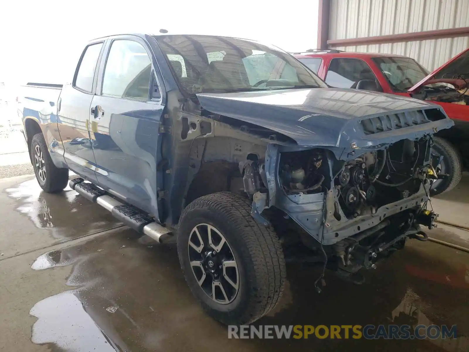 1 Photograph of a damaged car 5TFBY5F16KX795323 TOYOTA TUNDRA 2019