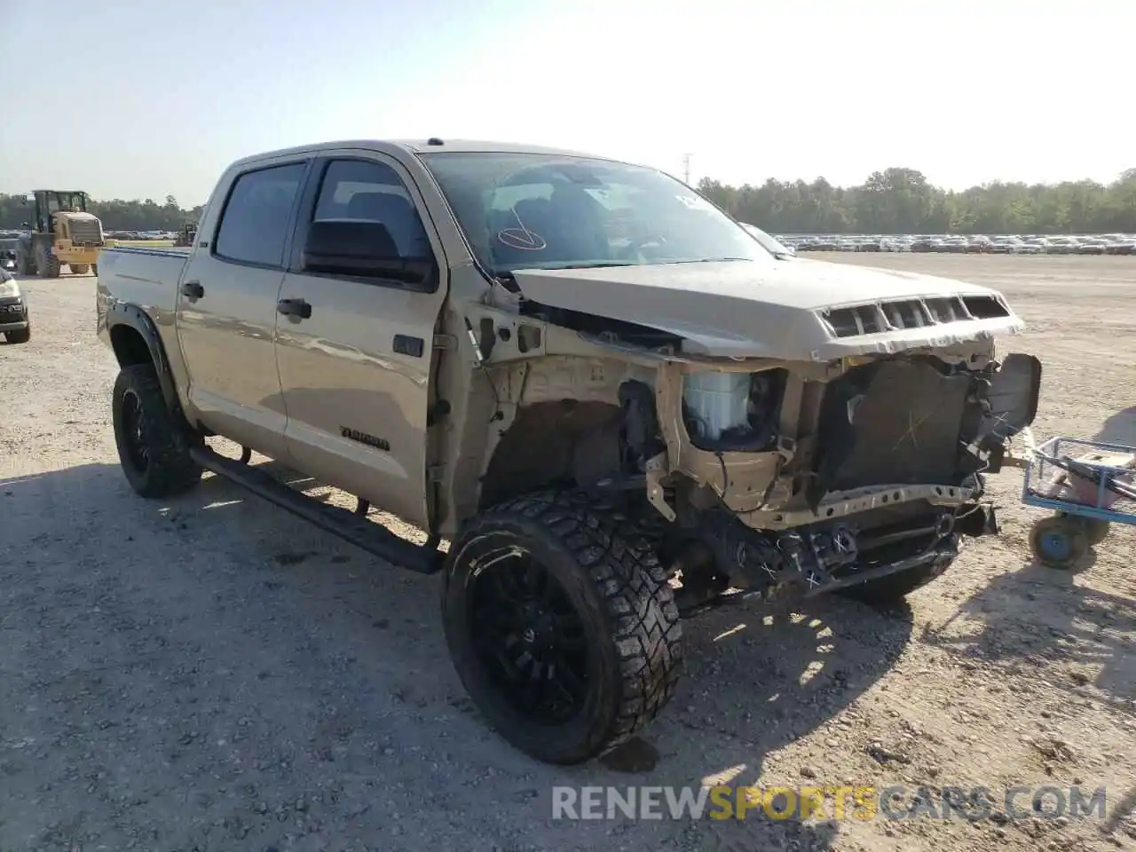 1 Photograph of a damaged car 5TFDW5F11KX781649 TOYOTA TUNDRA 2019