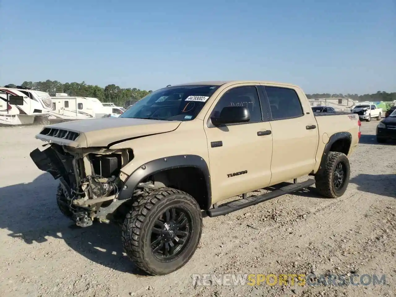 2 Photograph of a damaged car 5TFDW5F11KX781649 TOYOTA TUNDRA 2019