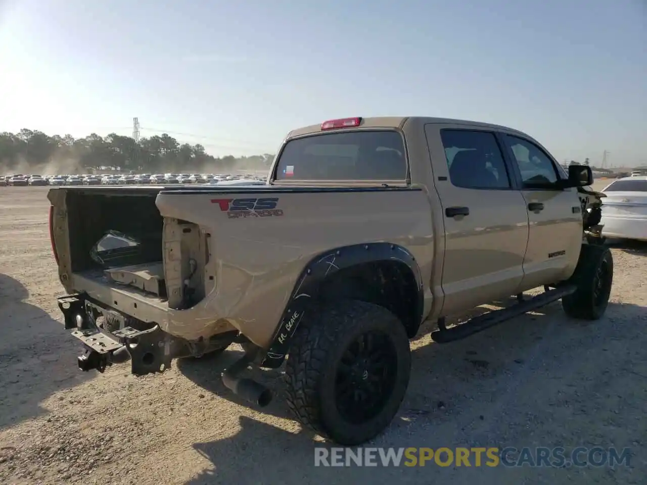 4 Photograph of a damaged car 5TFDW5F11KX781649 TOYOTA TUNDRA 2019