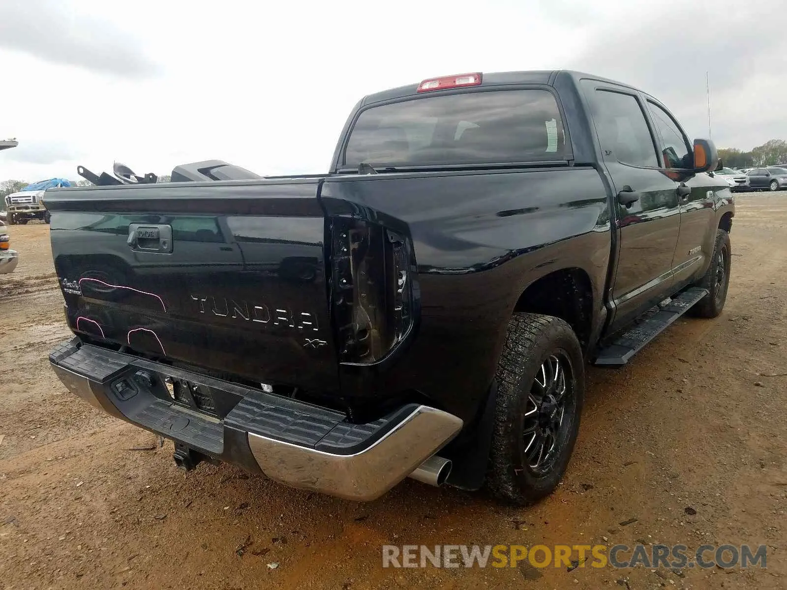 4 Photograph of a damaged car 5TFDW5F11KX795759 TOYOTA TUNDRA 2019