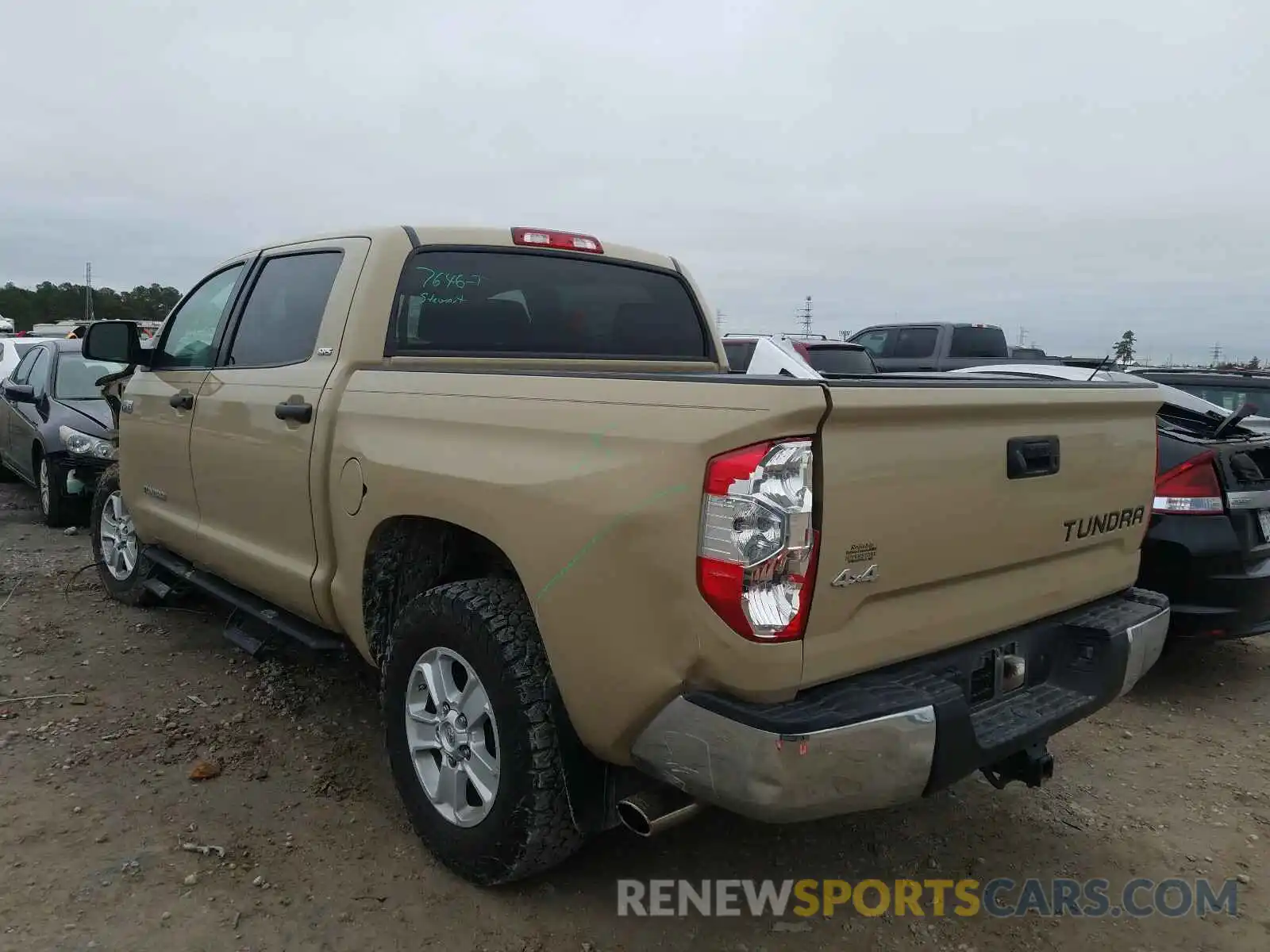 3 Photograph of a damaged car 5TFDW5F11KX802872 TOYOTA TUNDRA 2019