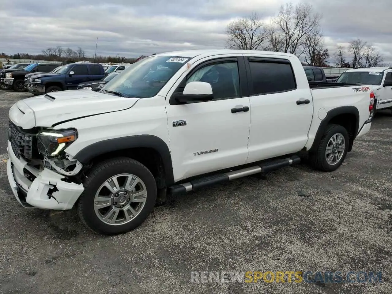 1 Photograph of a damaged car 5TFDW5F11KX808011 TOYOTA TUNDRA 2019