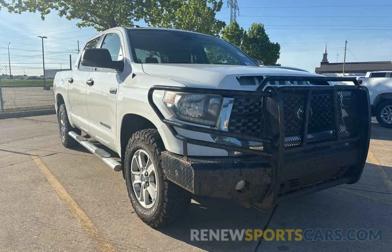 1 Photograph of a damaged car 5TFDW5F13KX795570 TOYOTA TUNDRA 2019