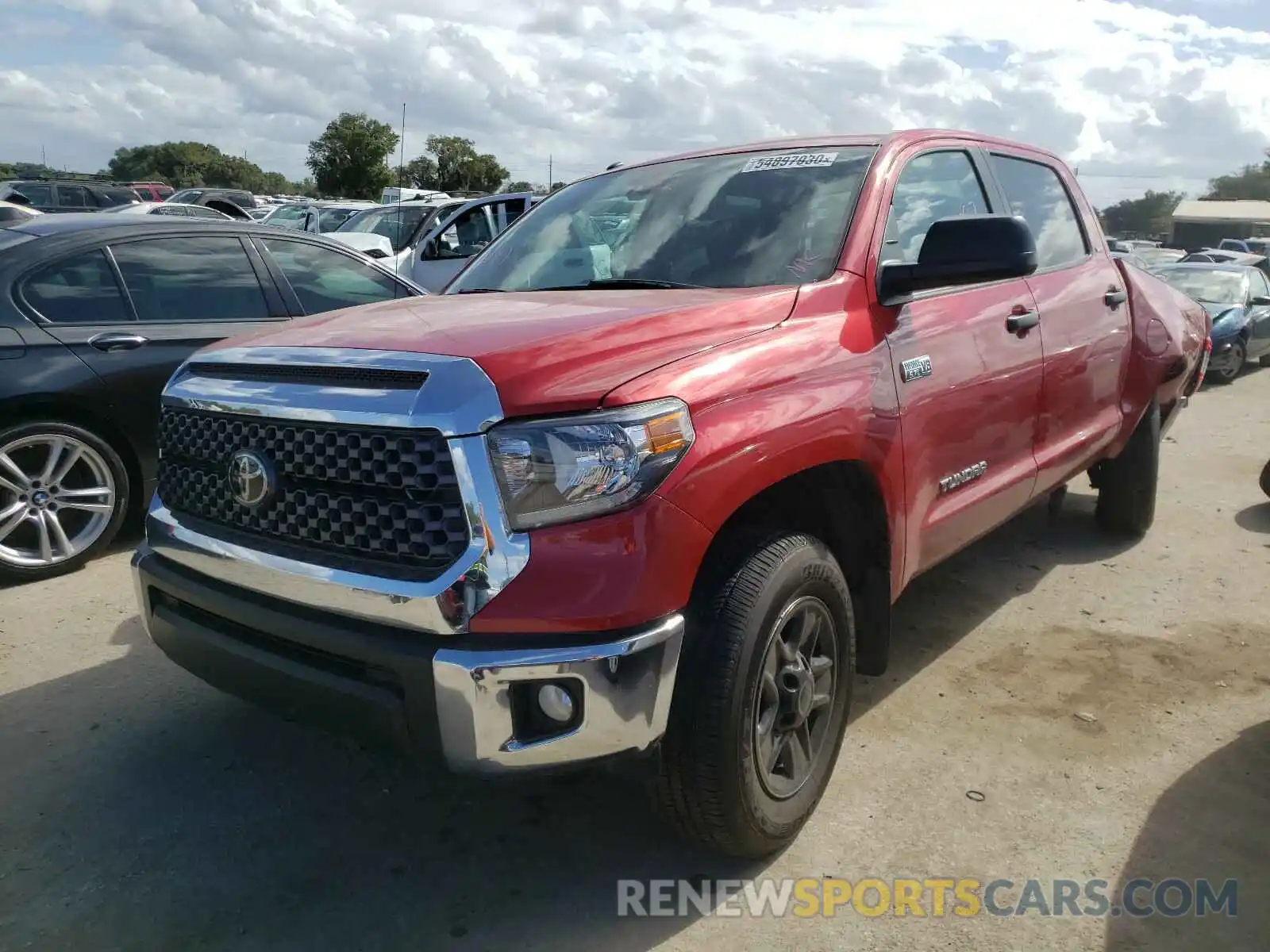 2 Photograph of a damaged car 5TFDW5F13KX844699 TOYOTA TUNDRA 2019