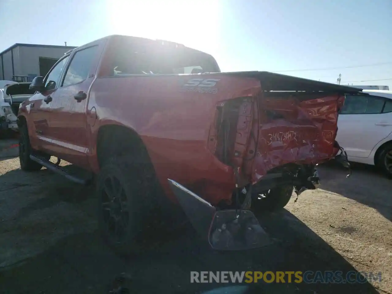 3 Photograph of a damaged car 5TFDW5F13KX867349 TOYOTA TUNDRA 2019