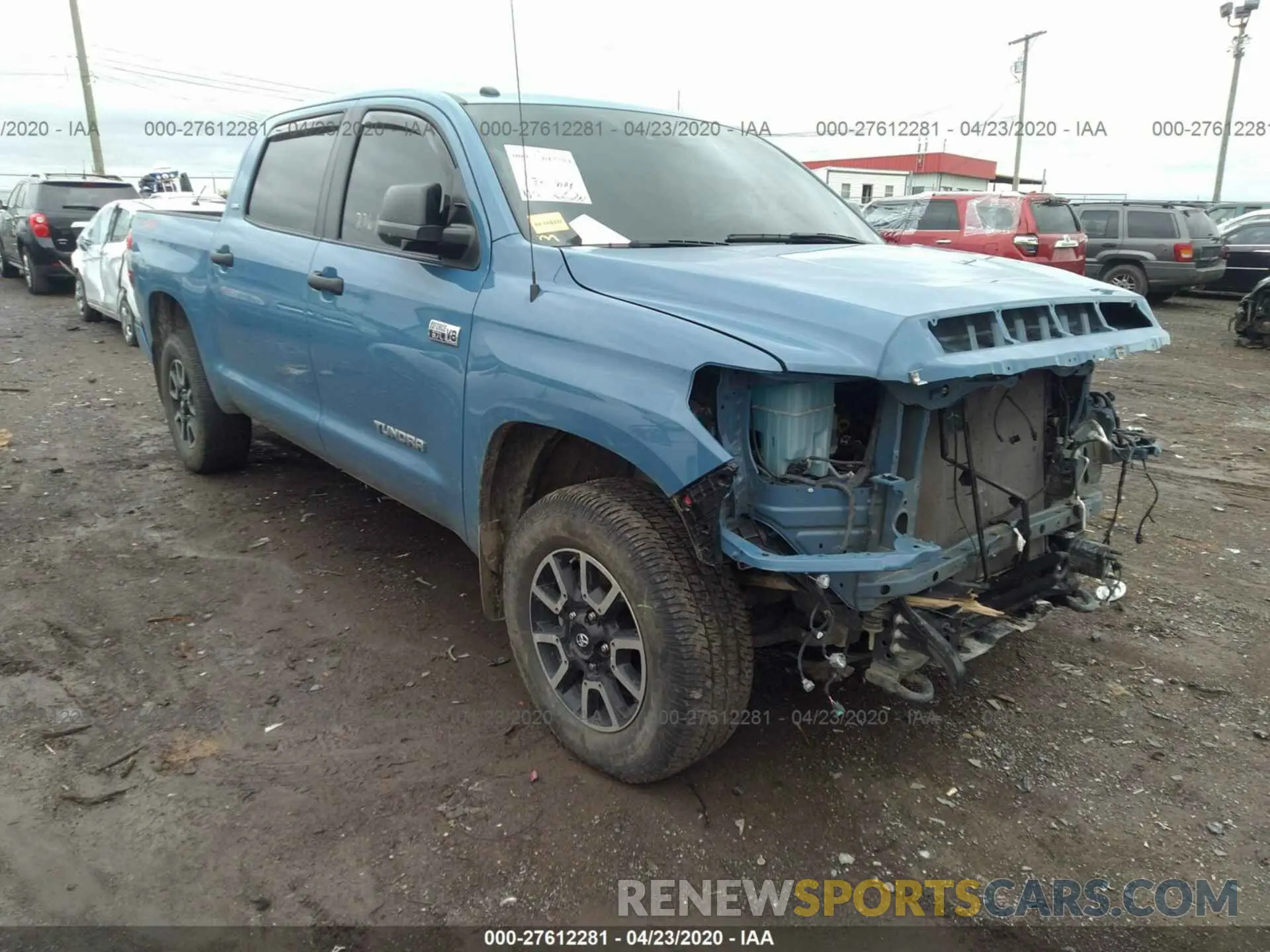 1 Photograph of a damaged car 5TFDW5F15KX778110 TOYOTA TUNDRA 2019