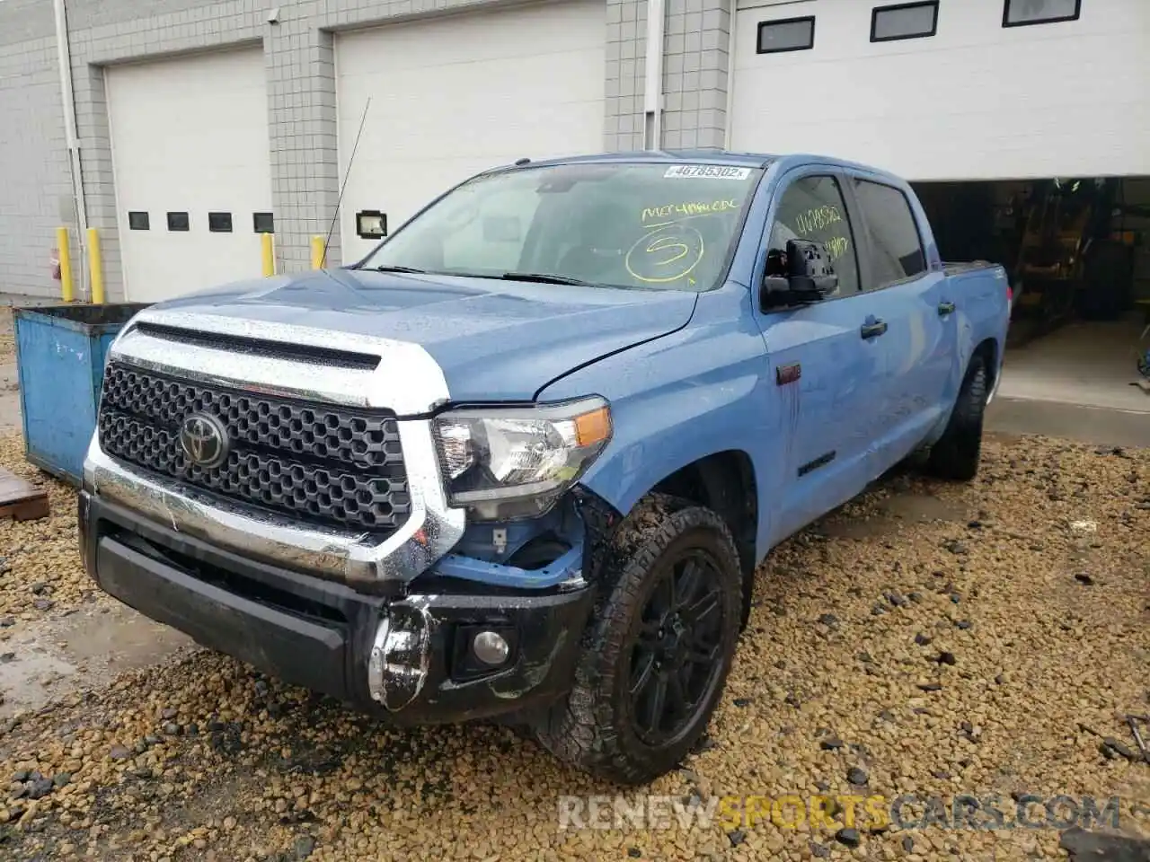 2 Photograph of a damaged car 5TFDW5F15KX861746 TOYOTA TUNDRA 2019