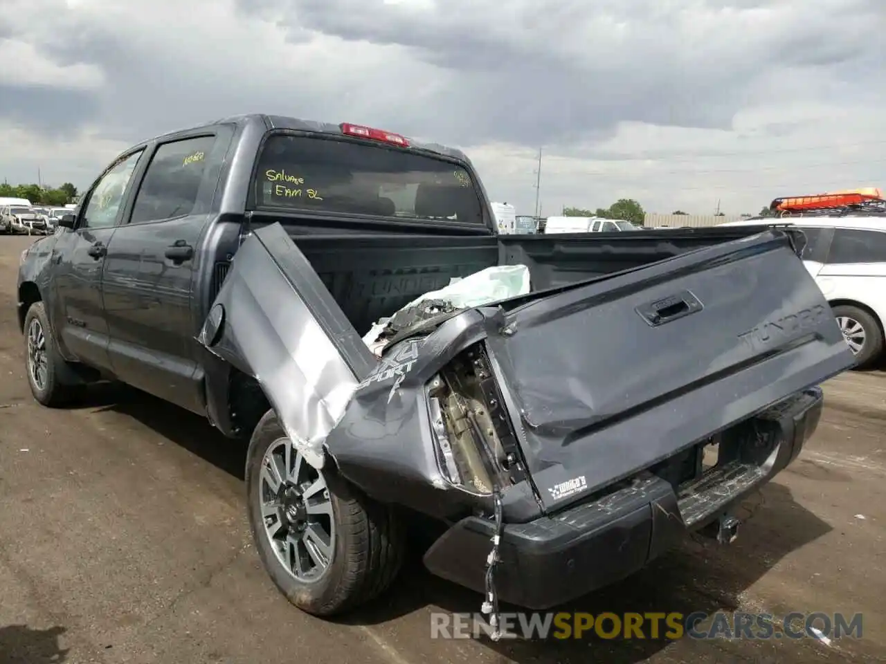 3 Photograph of a damaged car 5TFDW5F16KX829307 TOYOTA TUNDRA 2019