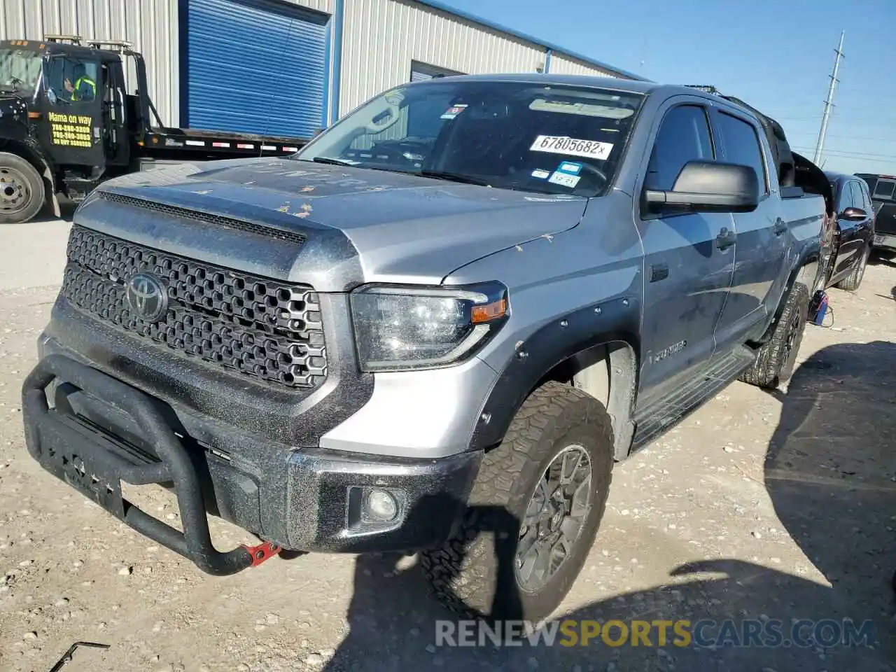 1 Photograph of a damaged car 5TFDW5F16KX830196 TOYOTA TUNDRA 2019