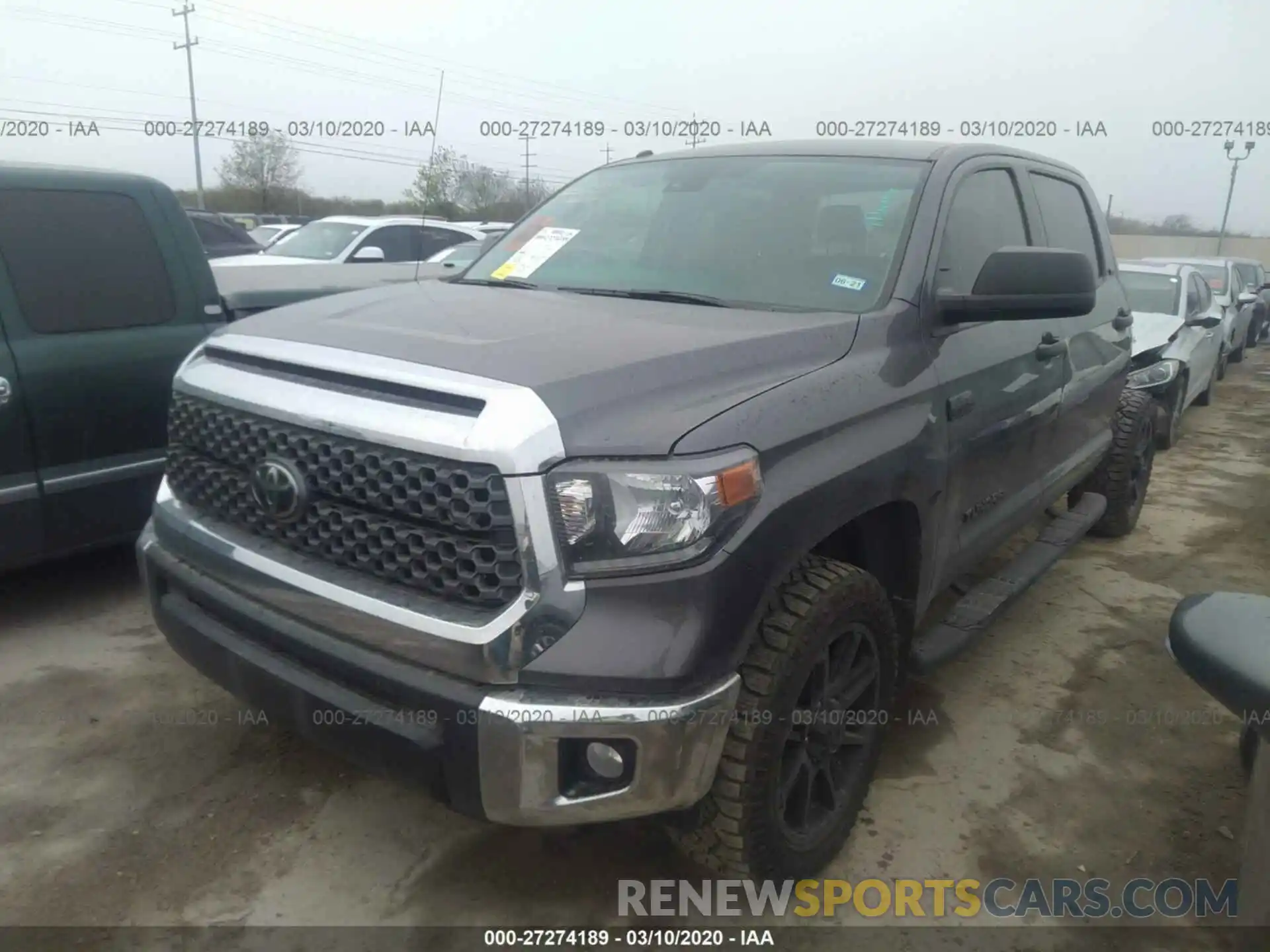 2 Photograph of a damaged car 5TFDW5F16KX854756 TOYOTA TUNDRA 2019