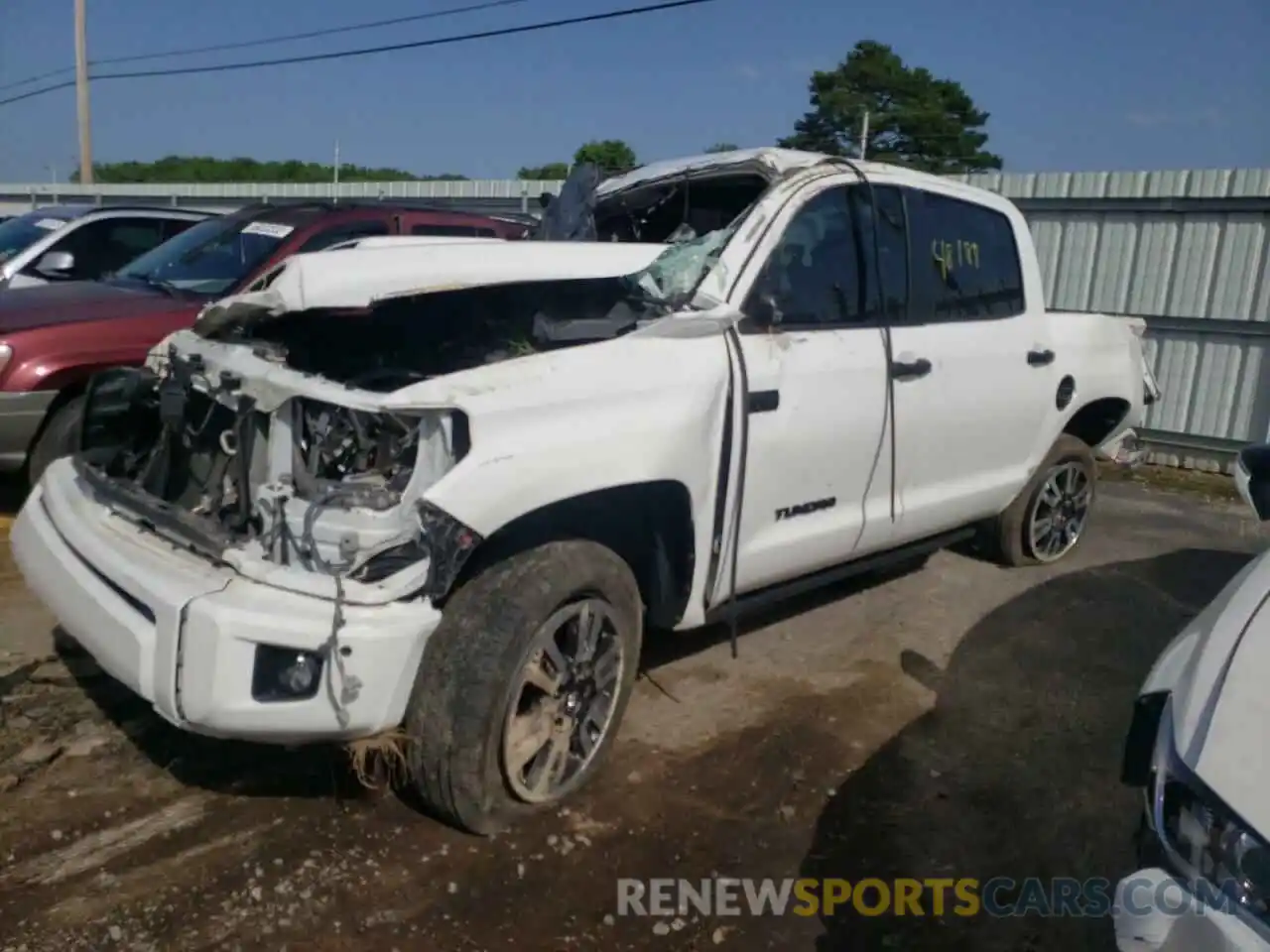 2 Photograph of a damaged car 5TFDW5F18KX799789 TOYOTA TUNDRA 2019