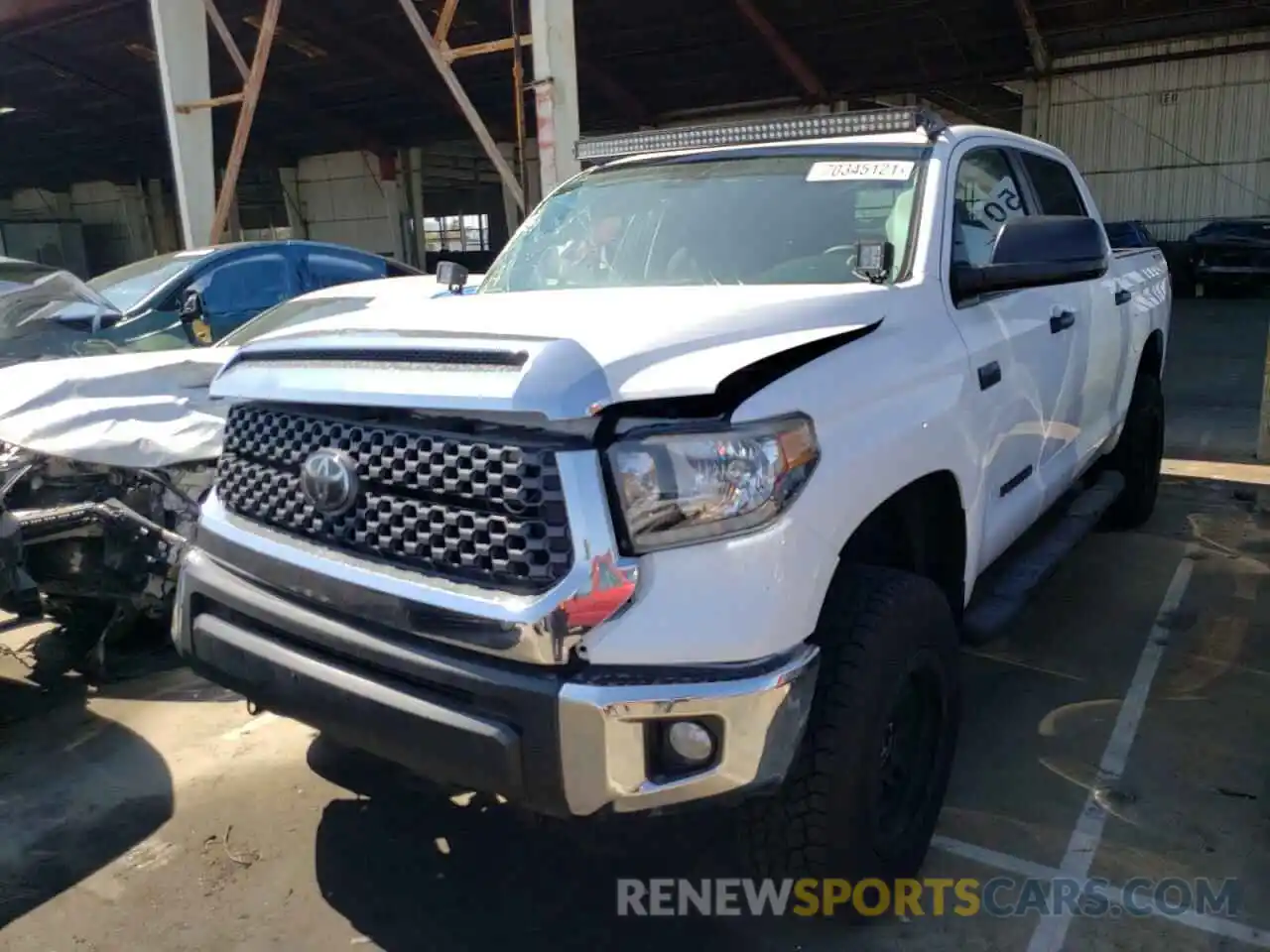 2 Photograph of a damaged car 5TFDW5F18KX855035 TOYOTA TUNDRA 2019