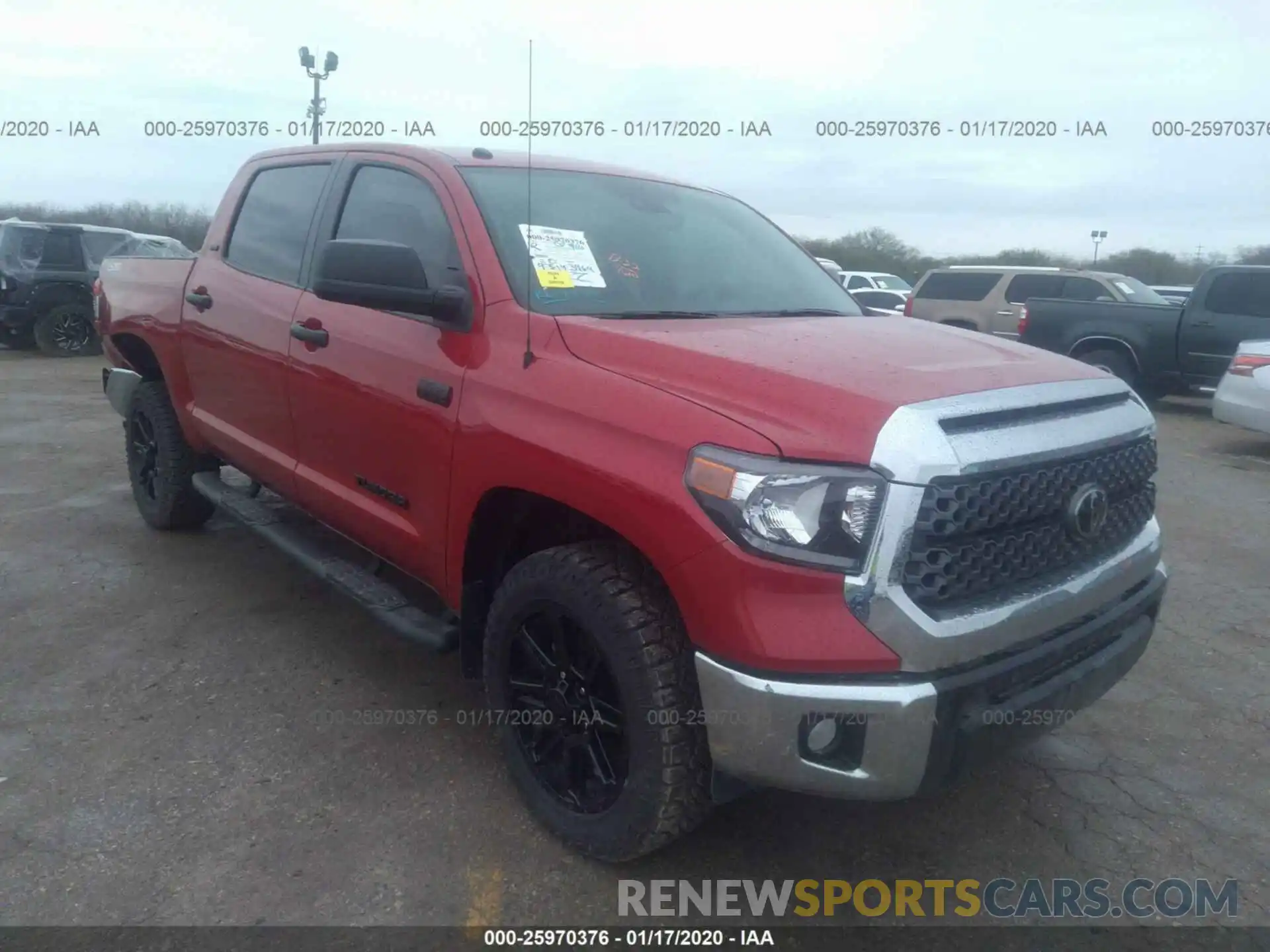 1 Photograph of a damaged car 5TFDW5F1XKX841086 TOYOTA TUNDRA 2019