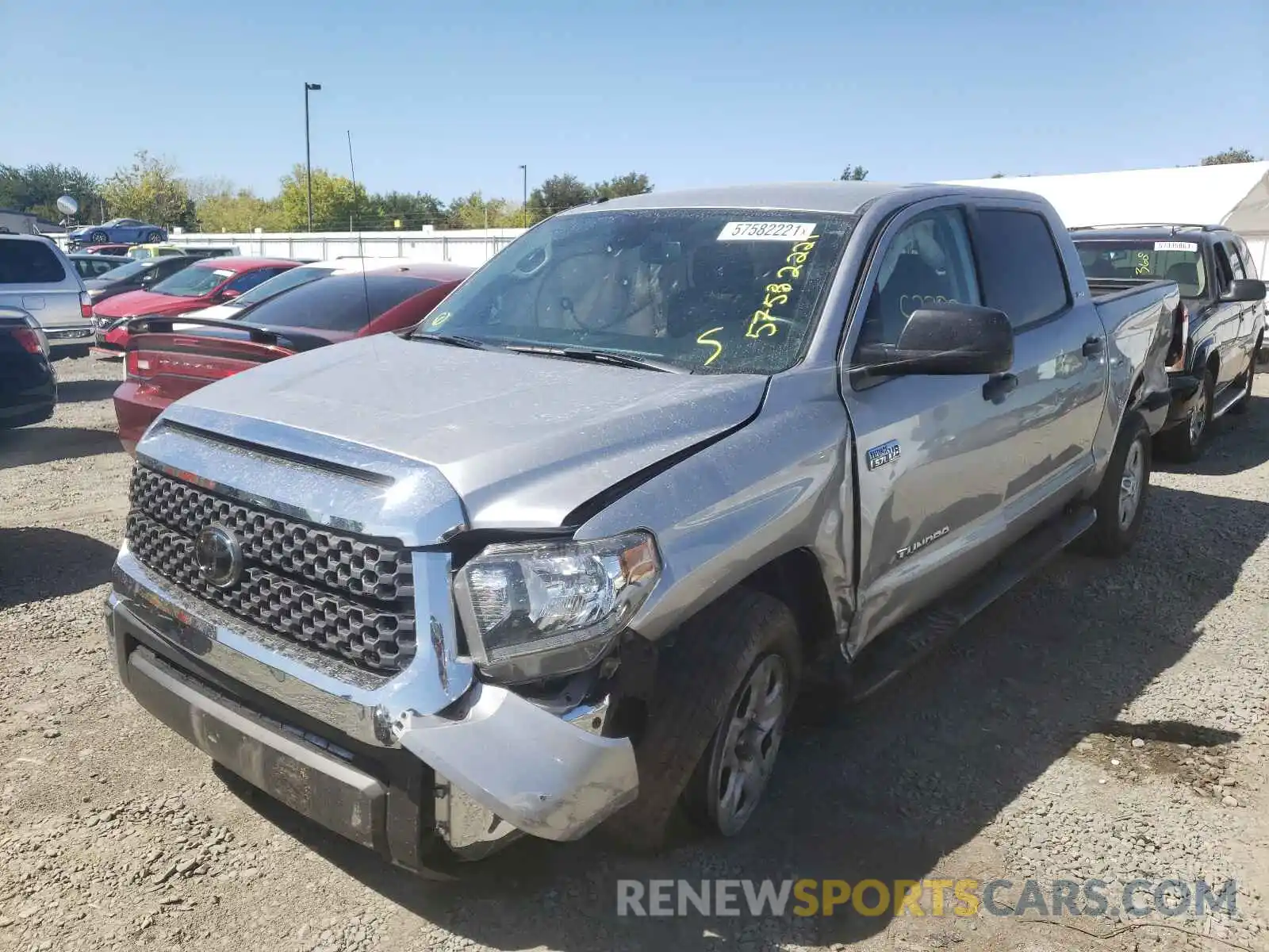 2 Photograph of a damaged car 5TFDY5F10KX808494 TOYOTA TUNDRA 2019