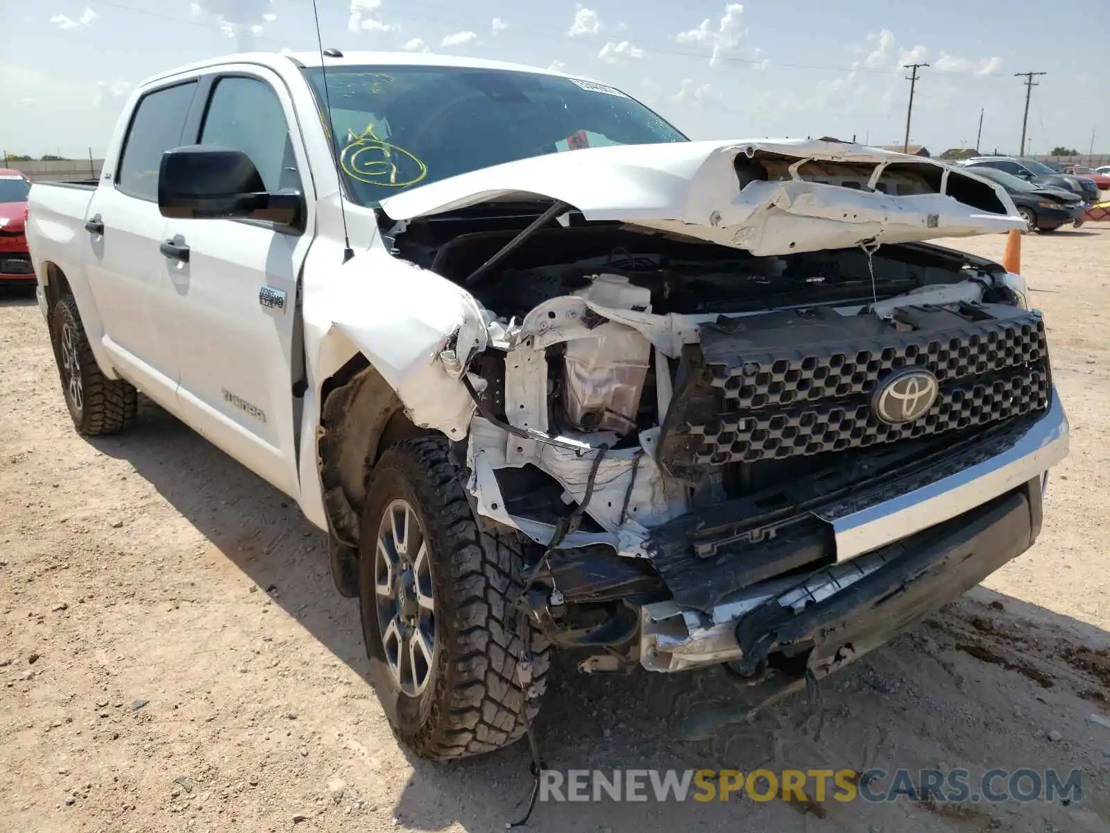 1 Photograph of a damaged car 5TFDY5F10KX851412 TOYOTA TUNDRA 2019