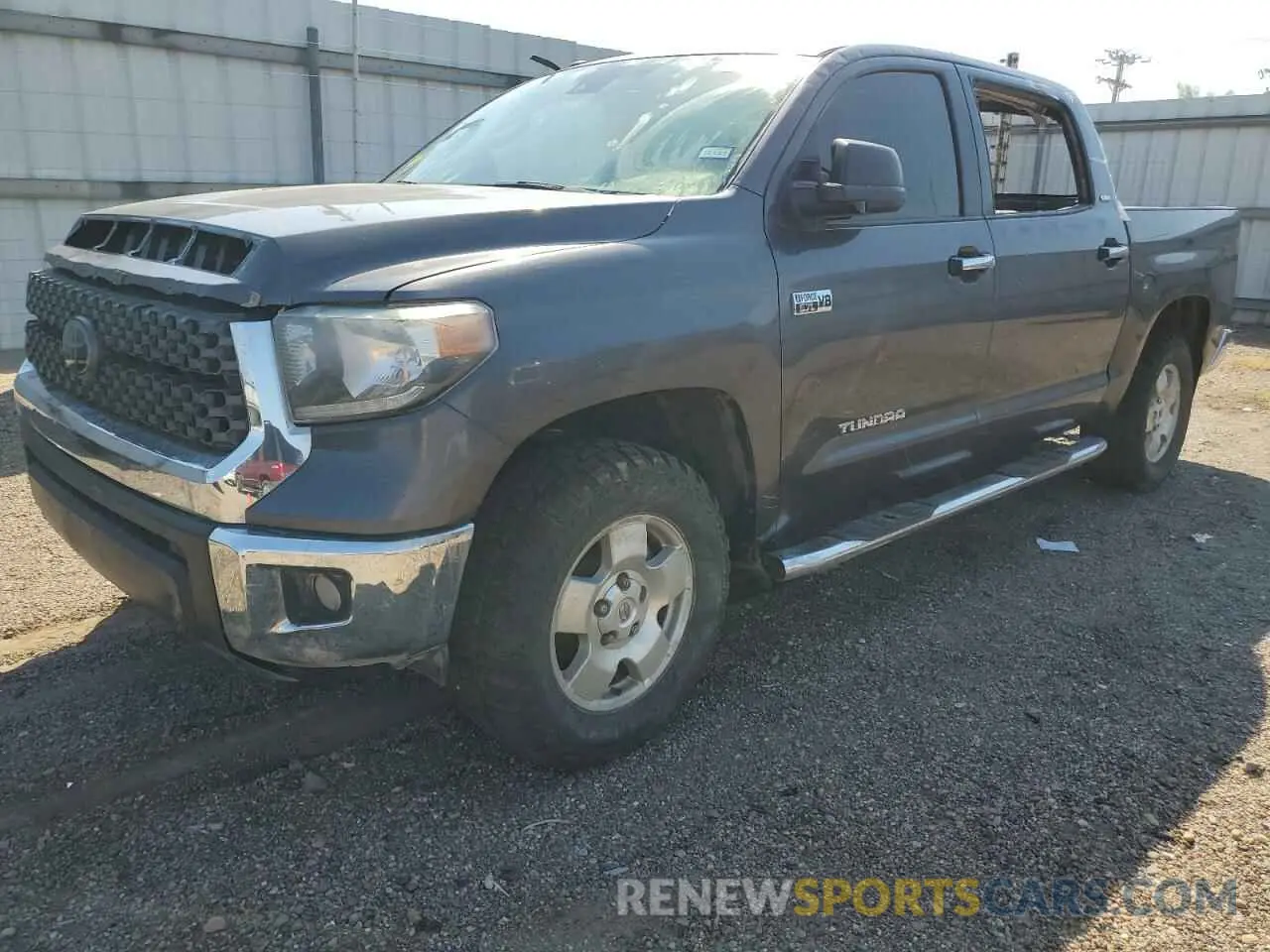 1 Photograph of a damaged car 5TFDY5F10KX862829 TOYOTA TUNDRA 2019