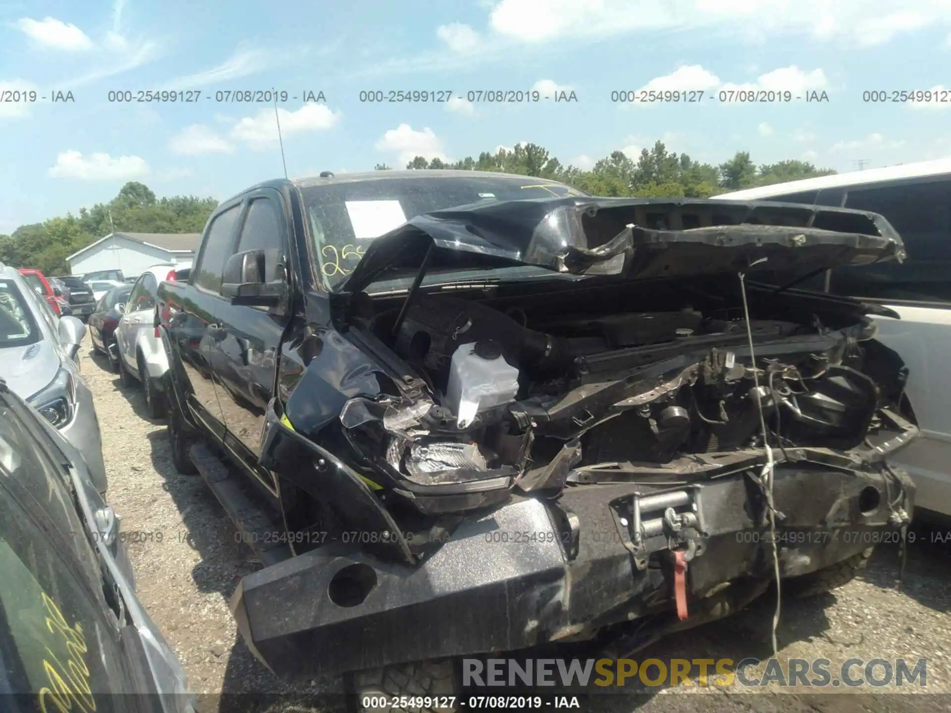 1 Photograph of a damaged car 5TFDY5F11KX805474 TOYOTA TUNDRA 2019