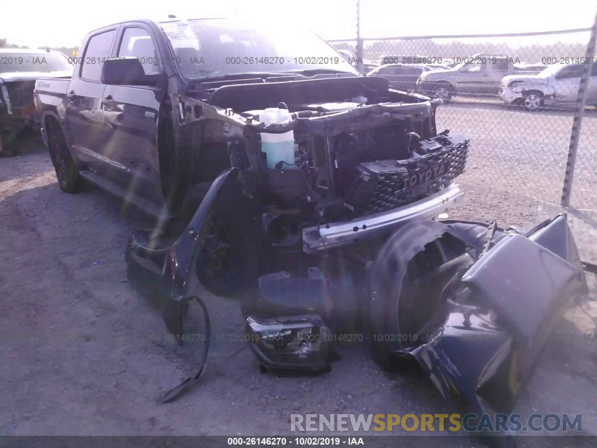 1 Photograph of a damaged car 5TFDY5F11KX816488 TOYOTA TUNDRA 2019