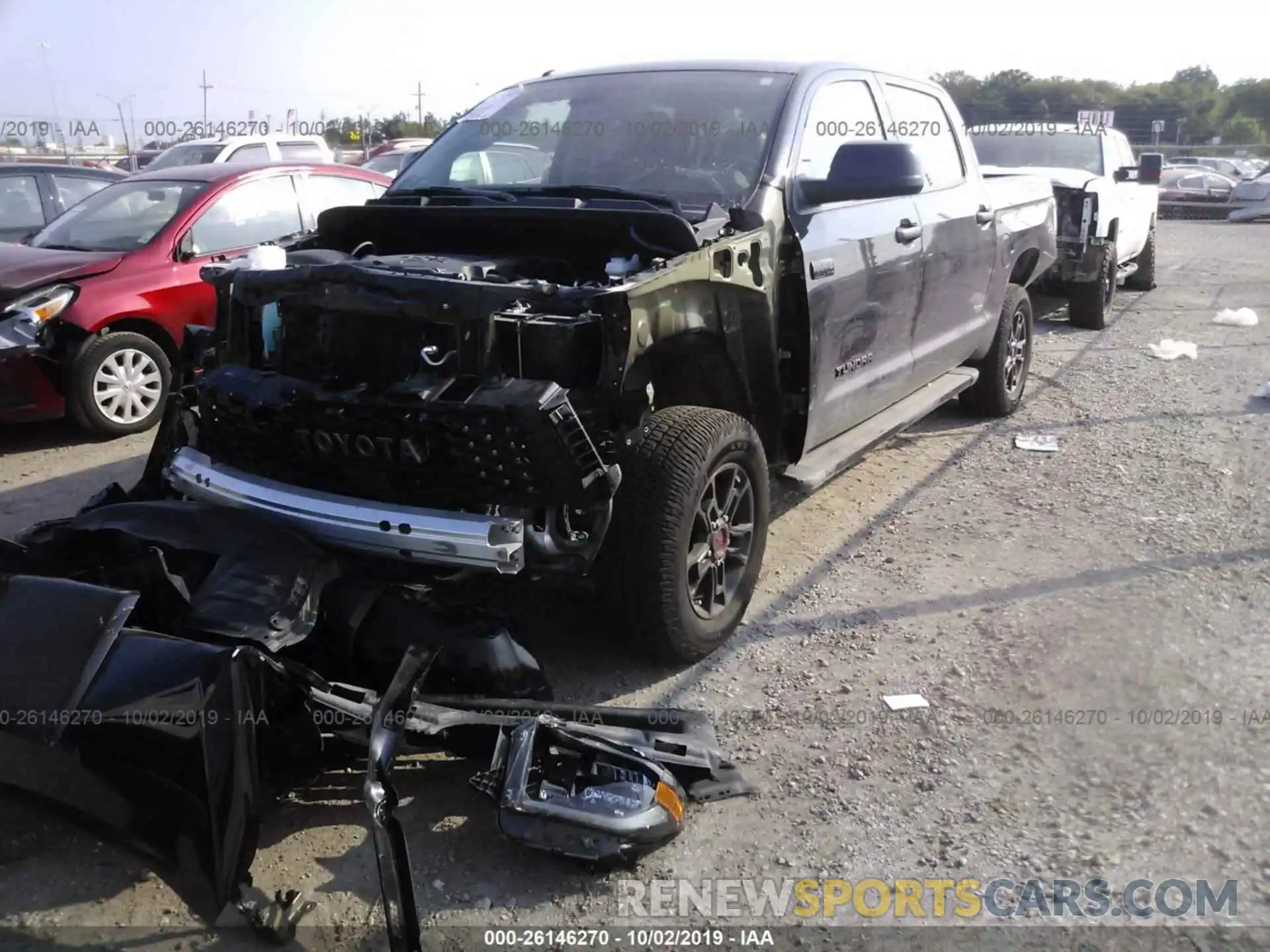 2 Photograph of a damaged car 5TFDY5F11KX816488 TOYOTA TUNDRA 2019