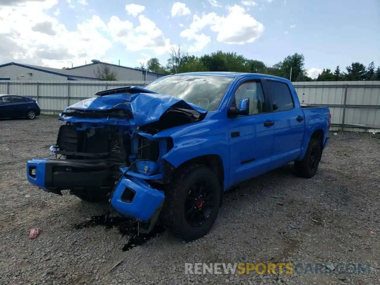 2 Photograph of a damaged car 5TFDY5F11KX827118 TOYOTA TUNDRA 2019