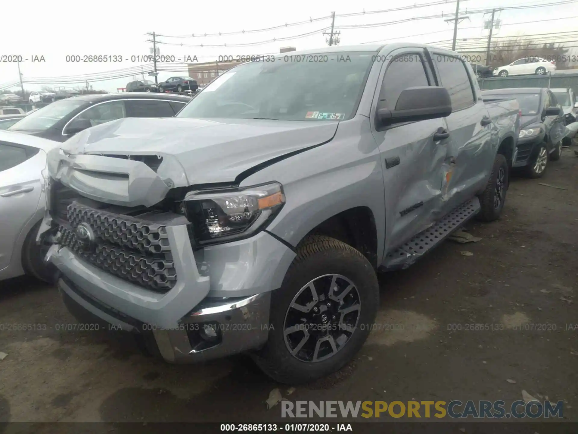 2 Photograph of a damaged car 5TFDY5F13KX808764 TOYOTA TUNDRA 2019