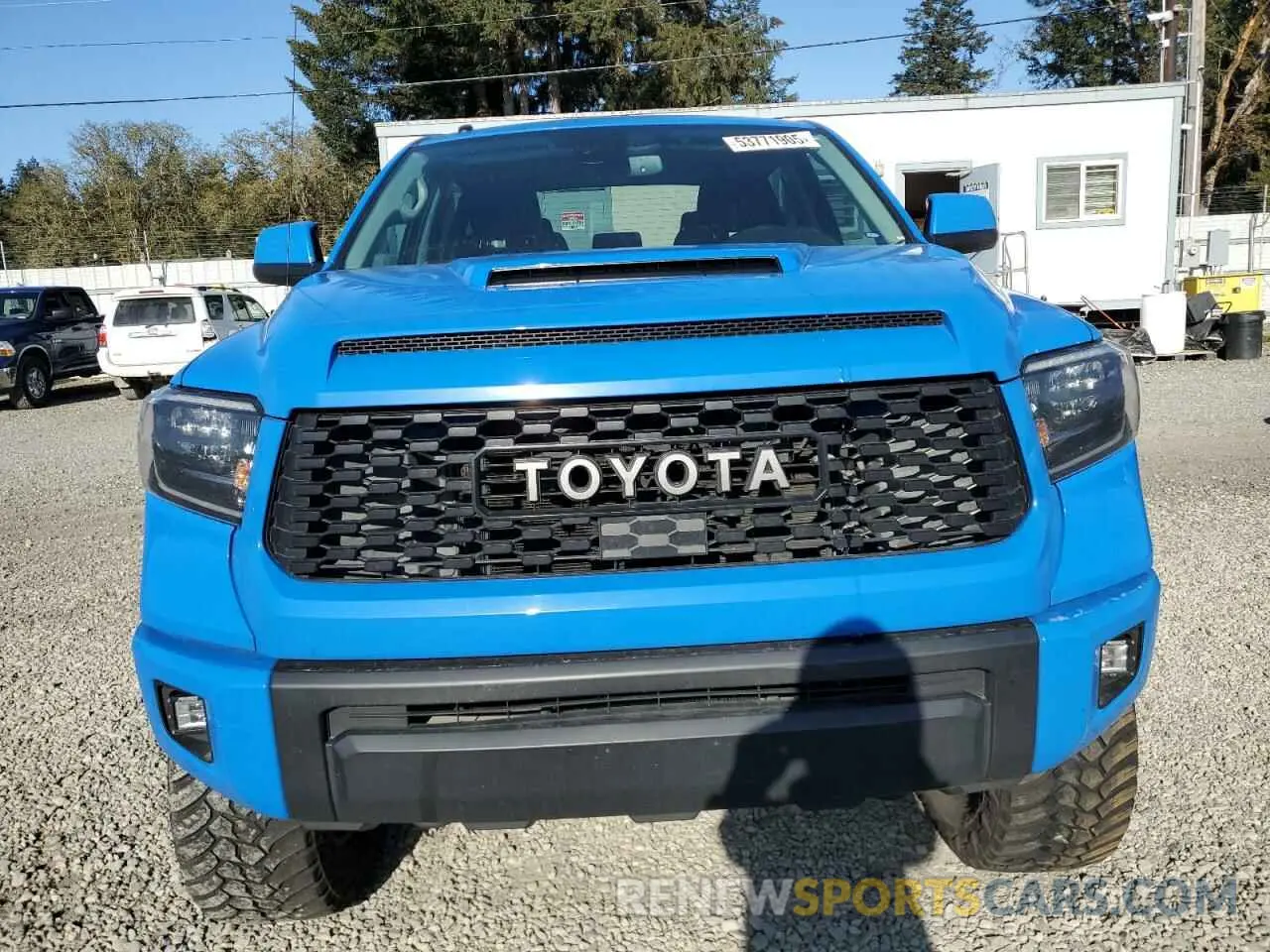 5 Photograph of a damaged car 5TFDY5F13KX817710 TOYOTA TUNDRA 2019