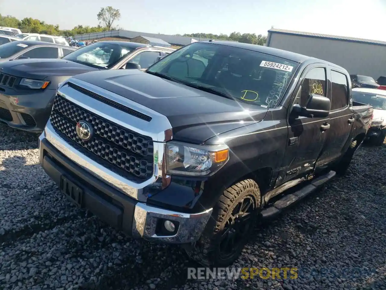 2 Photograph of a damaged car 5TFDY5F14KX826304 TOYOTA TUNDRA 2019