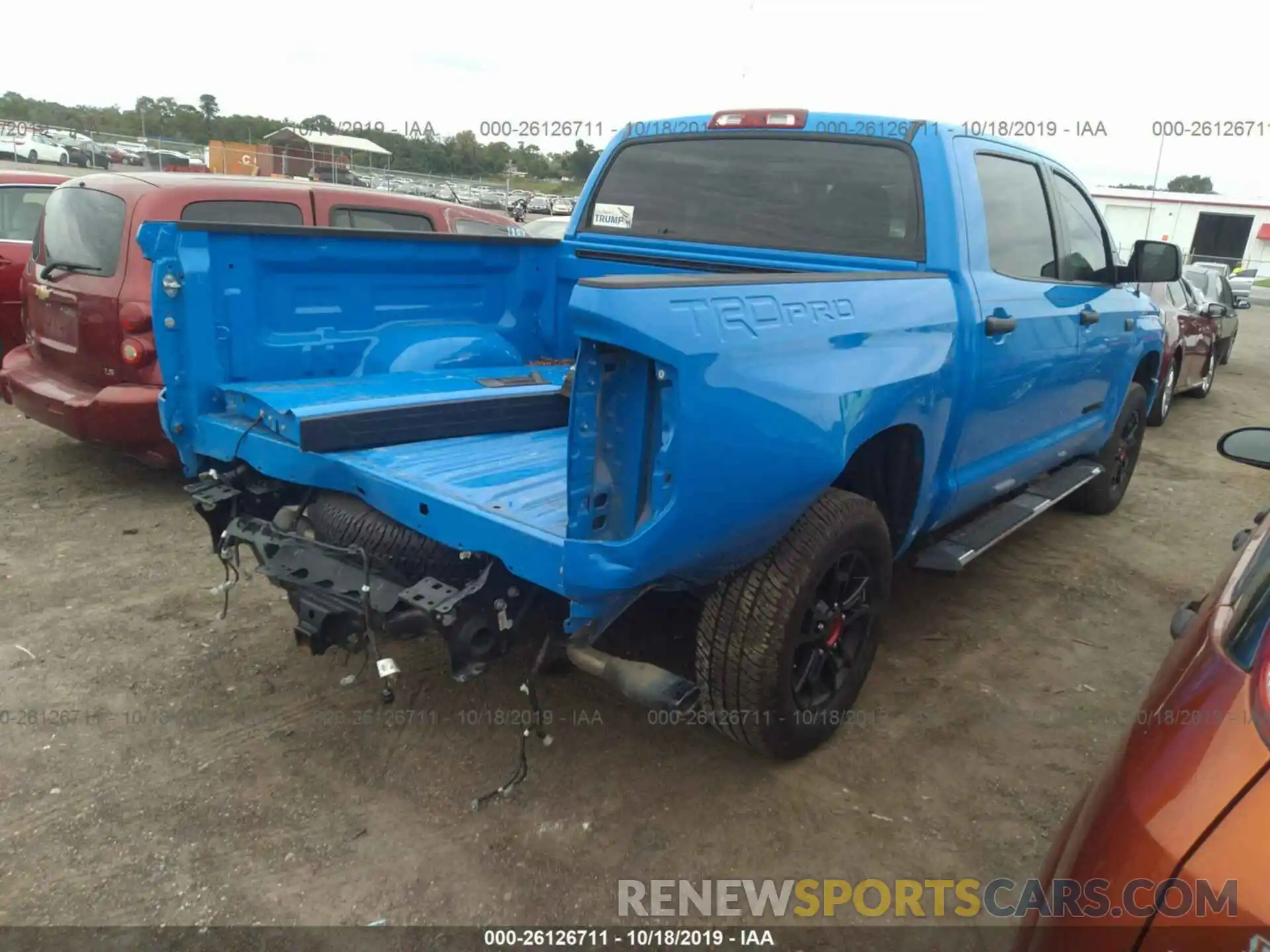 4 Photograph of a damaged car 5TFDY5F16KX787327 TOYOTA TUNDRA 2019