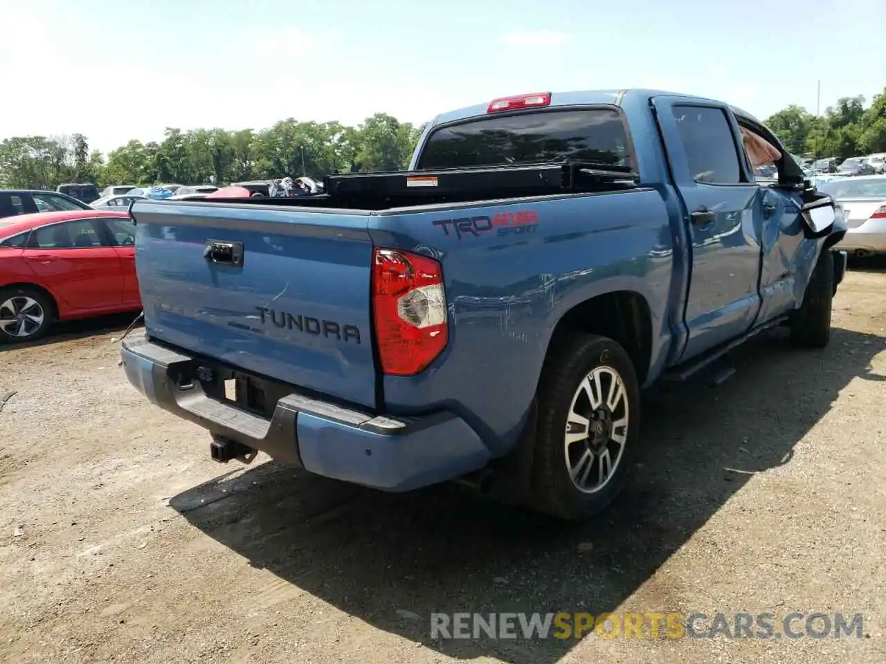 4 Photograph of a damaged car 5TFDY5F16KX795993 TOYOTA TUNDRA 2019