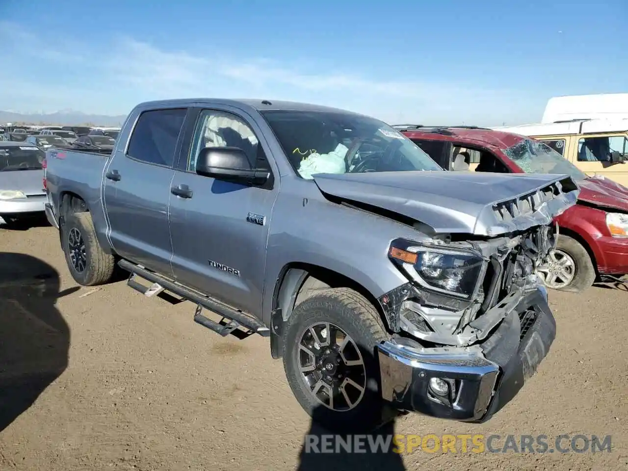 1 Photograph of a damaged car 5TFDY5F16KX863886 TOYOTA TUNDRA 2019