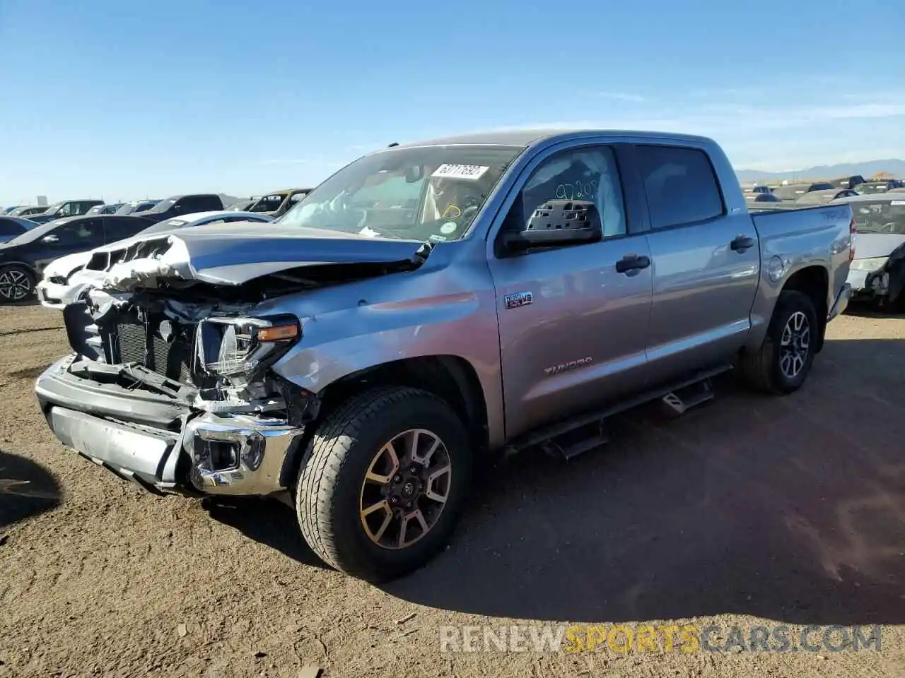 2 Photograph of a damaged car 5TFDY5F16KX863886 TOYOTA TUNDRA 2019