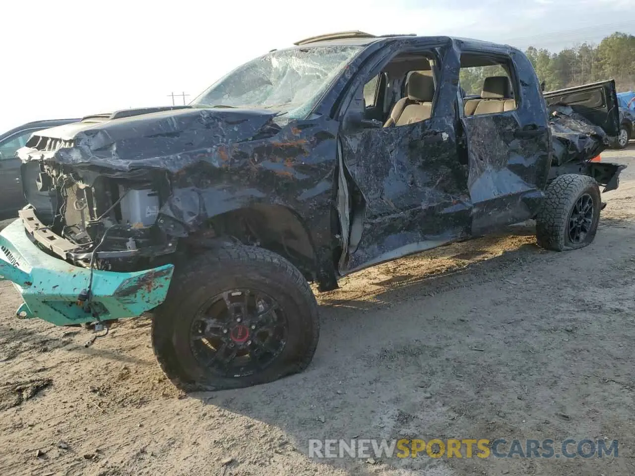1 Photograph of a damaged car 5TFDY5F17KX838107 TOYOTA TUNDRA 2019