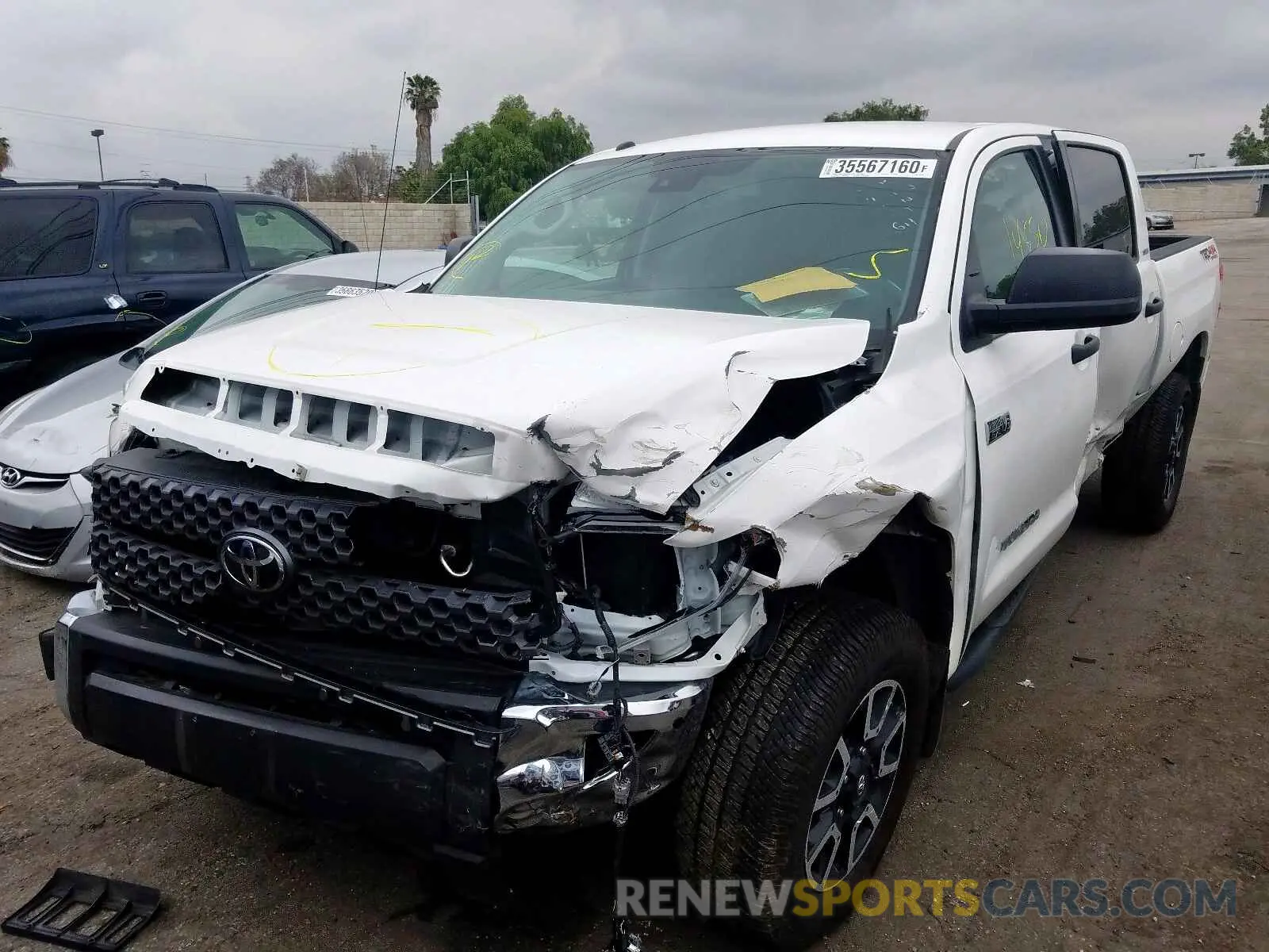 2 Photograph of a damaged car 5TFDY5F17KX840066 TOYOTA TUNDRA 2019