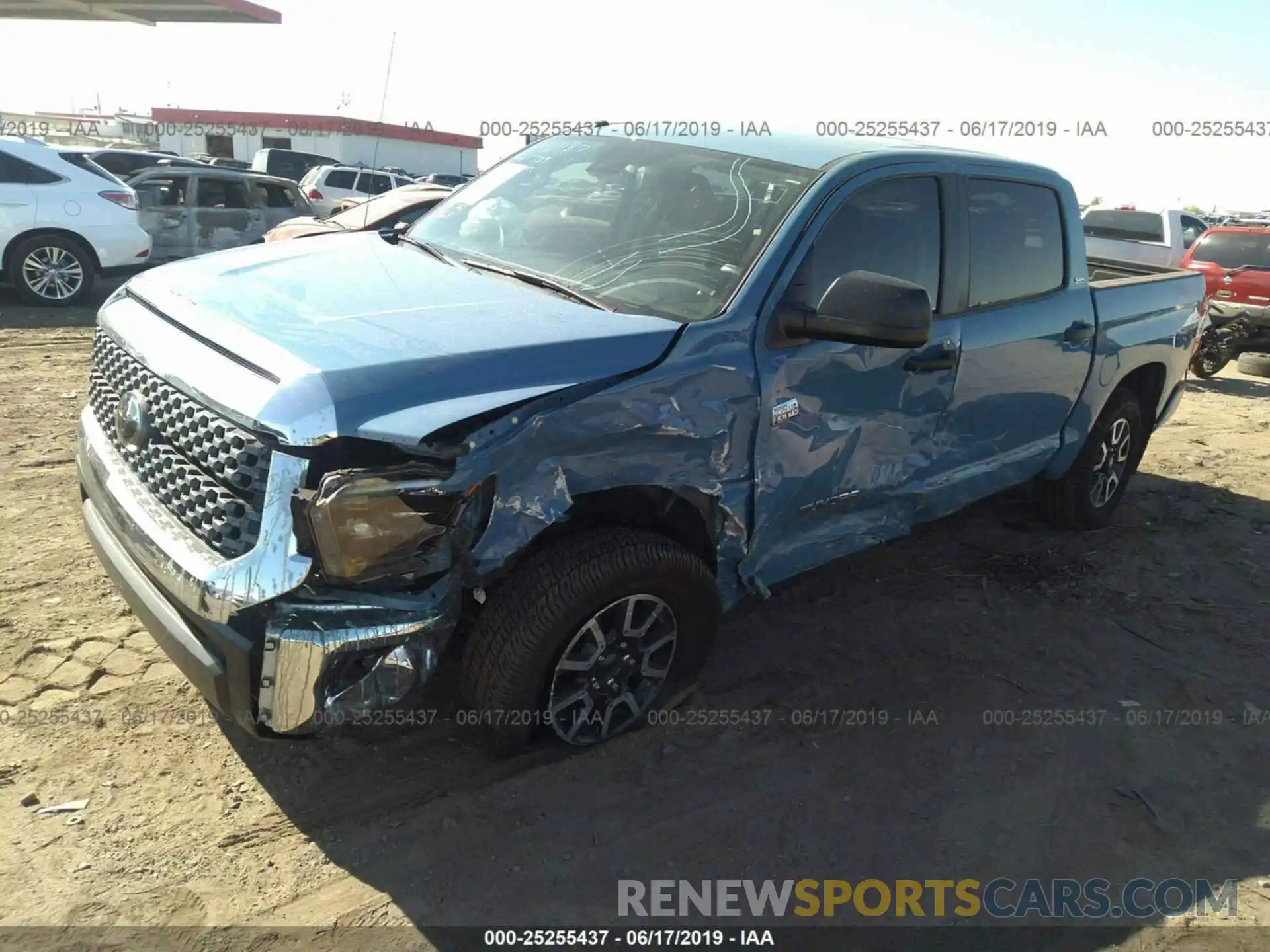 2 Photograph of a damaged car 5TFDY5F18KX785465 TOYOTA TUNDRA 2019