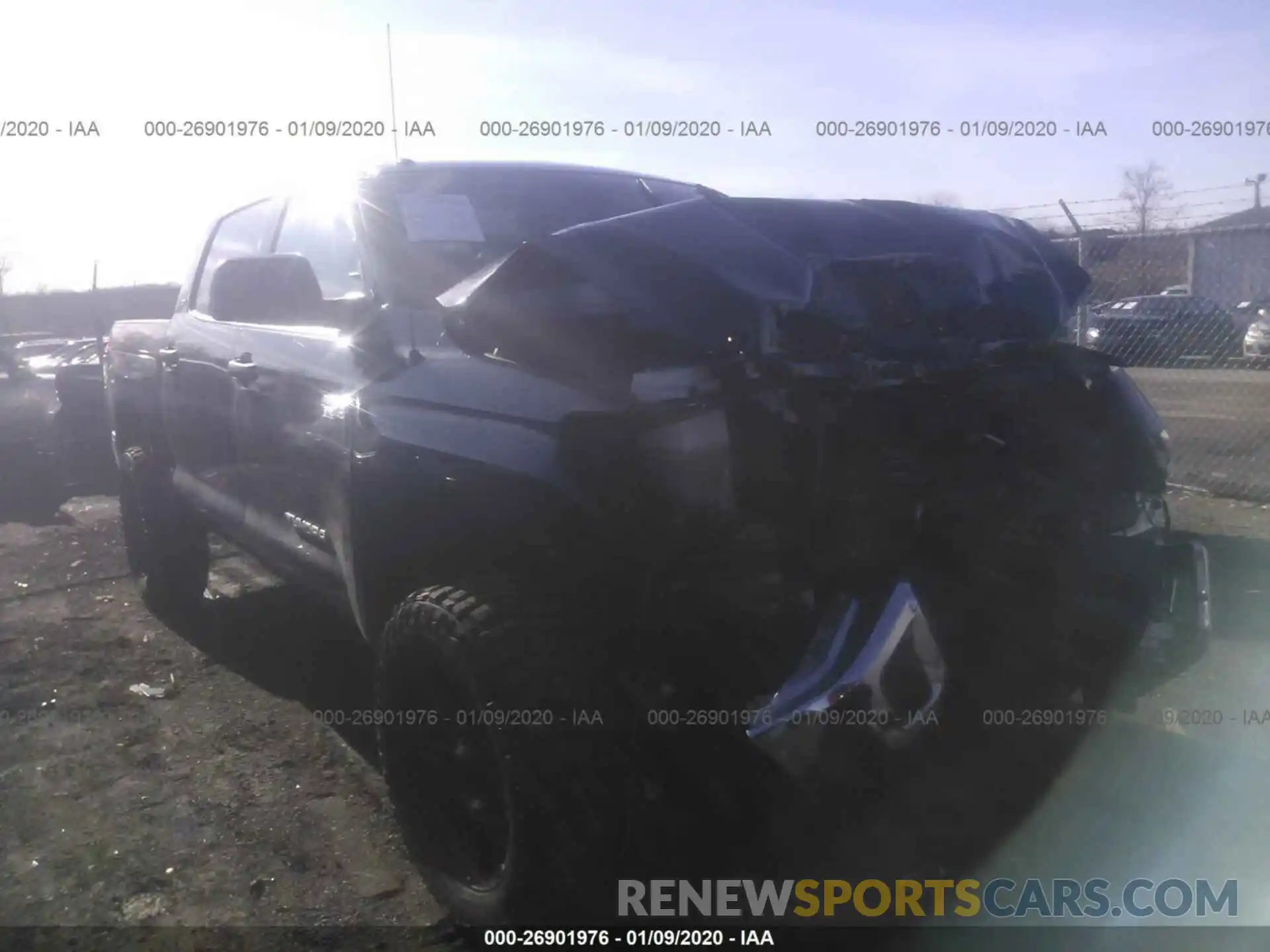 1 Photograph of a damaged car 5TFDY5F18KX815497 TOYOTA TUNDRA 2019