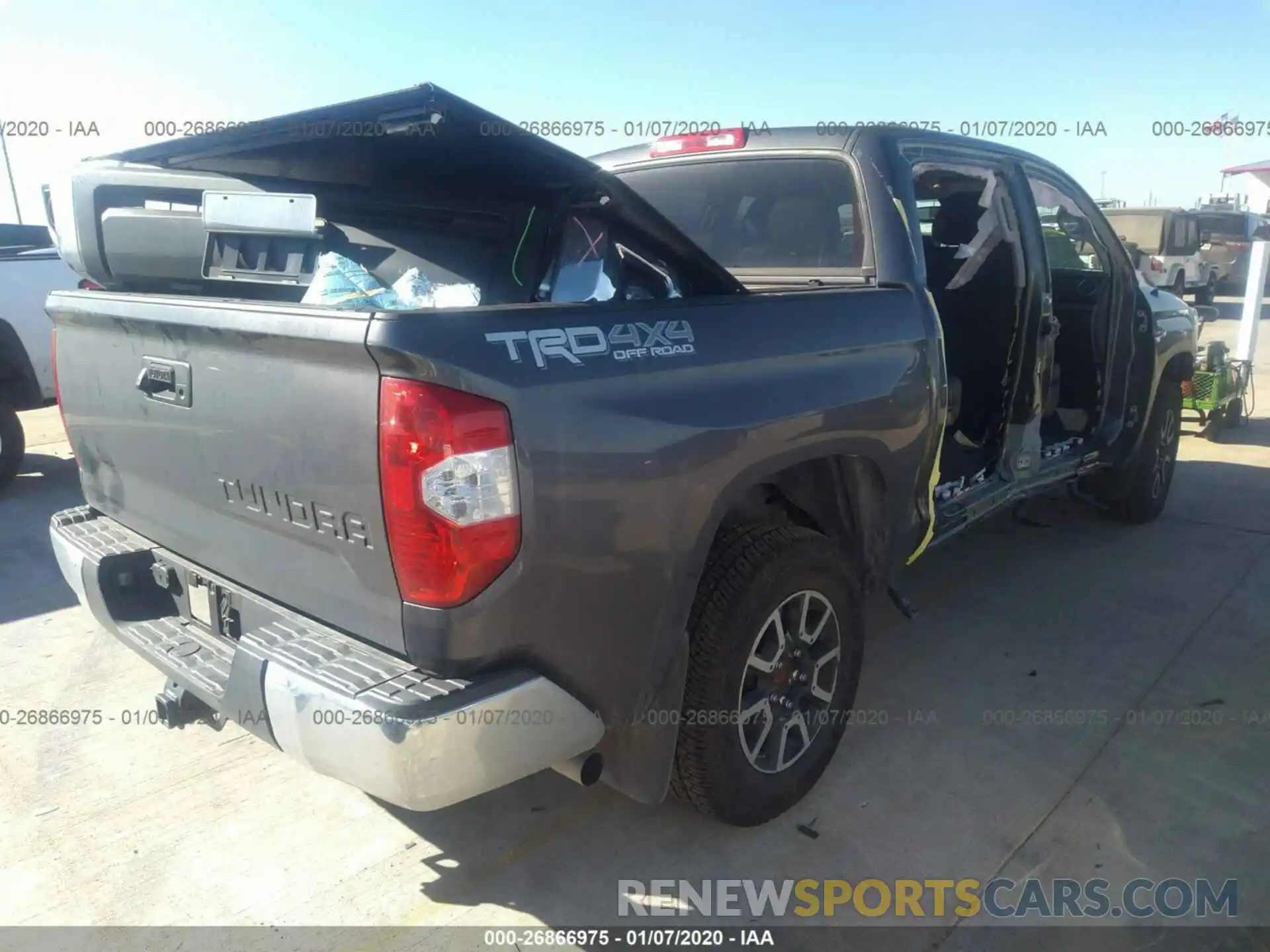 4 Photograph of a damaged car 5TFDY5F19KX796569 TOYOTA TUNDRA 2019