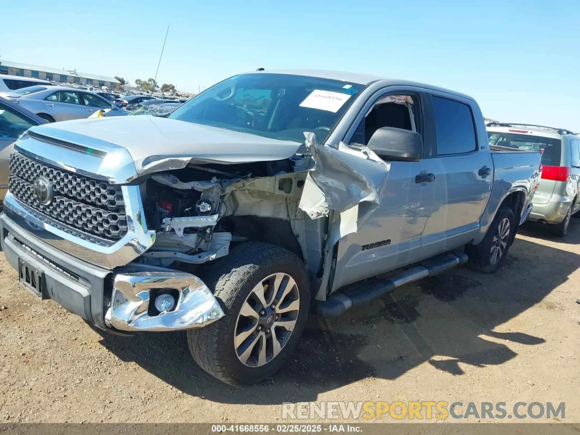 2 Photograph of a damaged car 5TFDY5F19KX828470 TOYOTA TUNDRA 2019